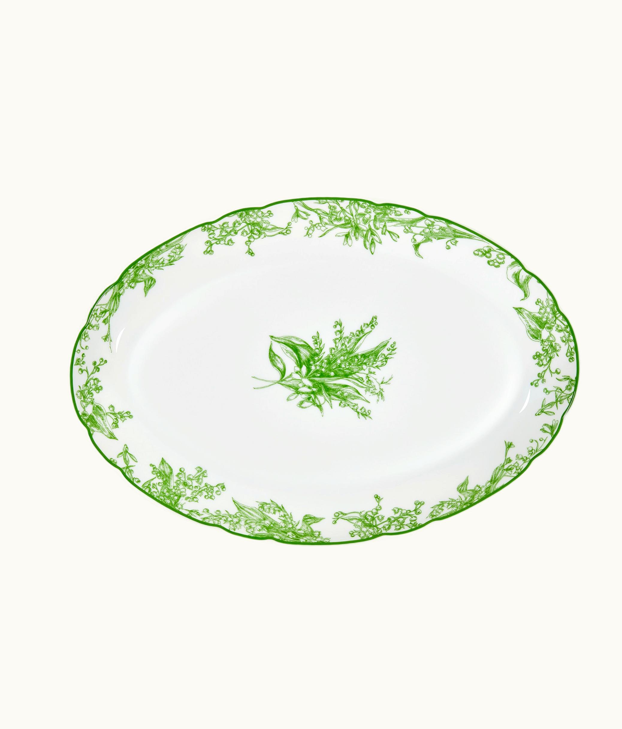 Dior Oval Platter - Green New Lily Of The Valley