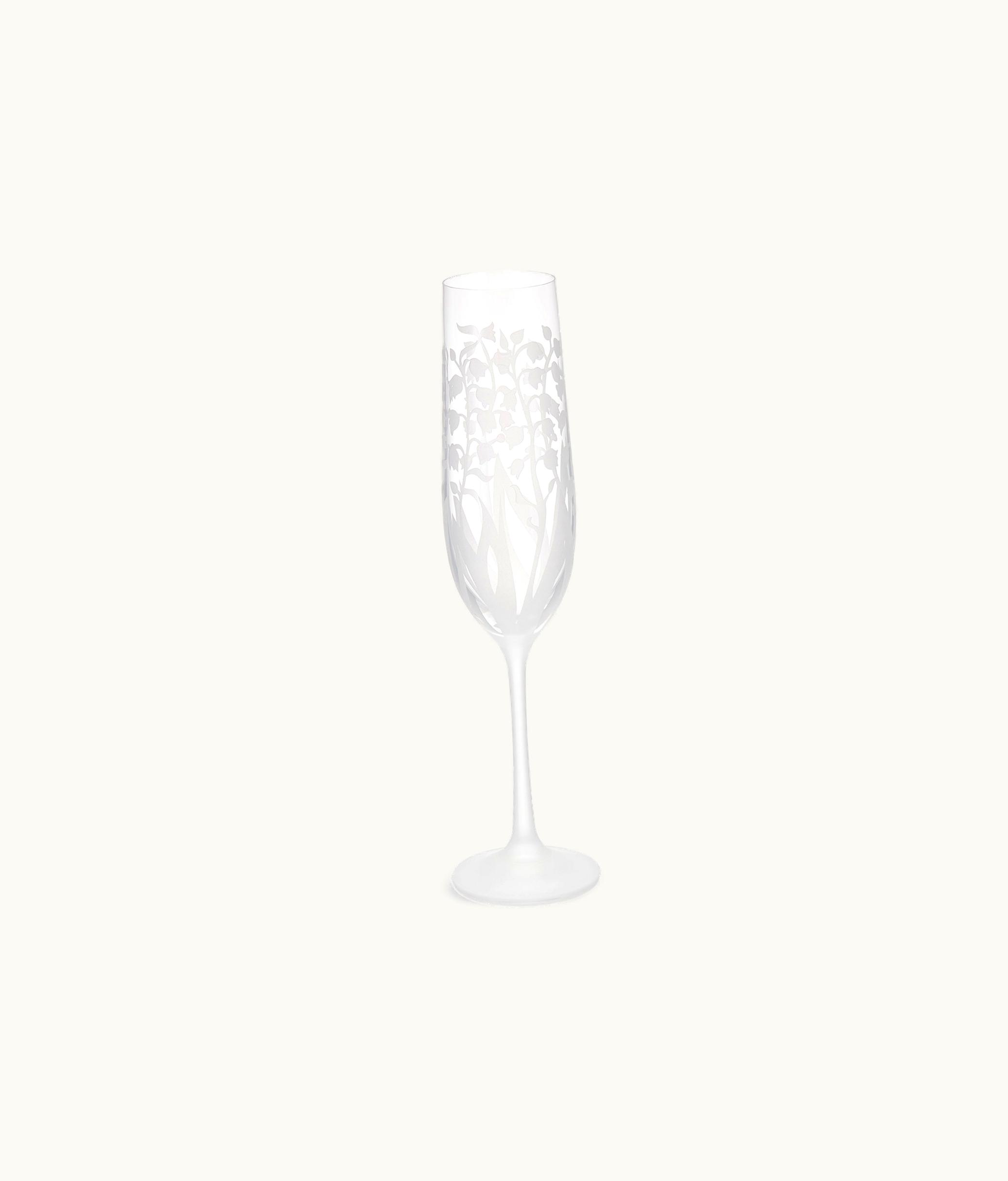 Dior Champagne Flute - Transparent Lily Of The Valley