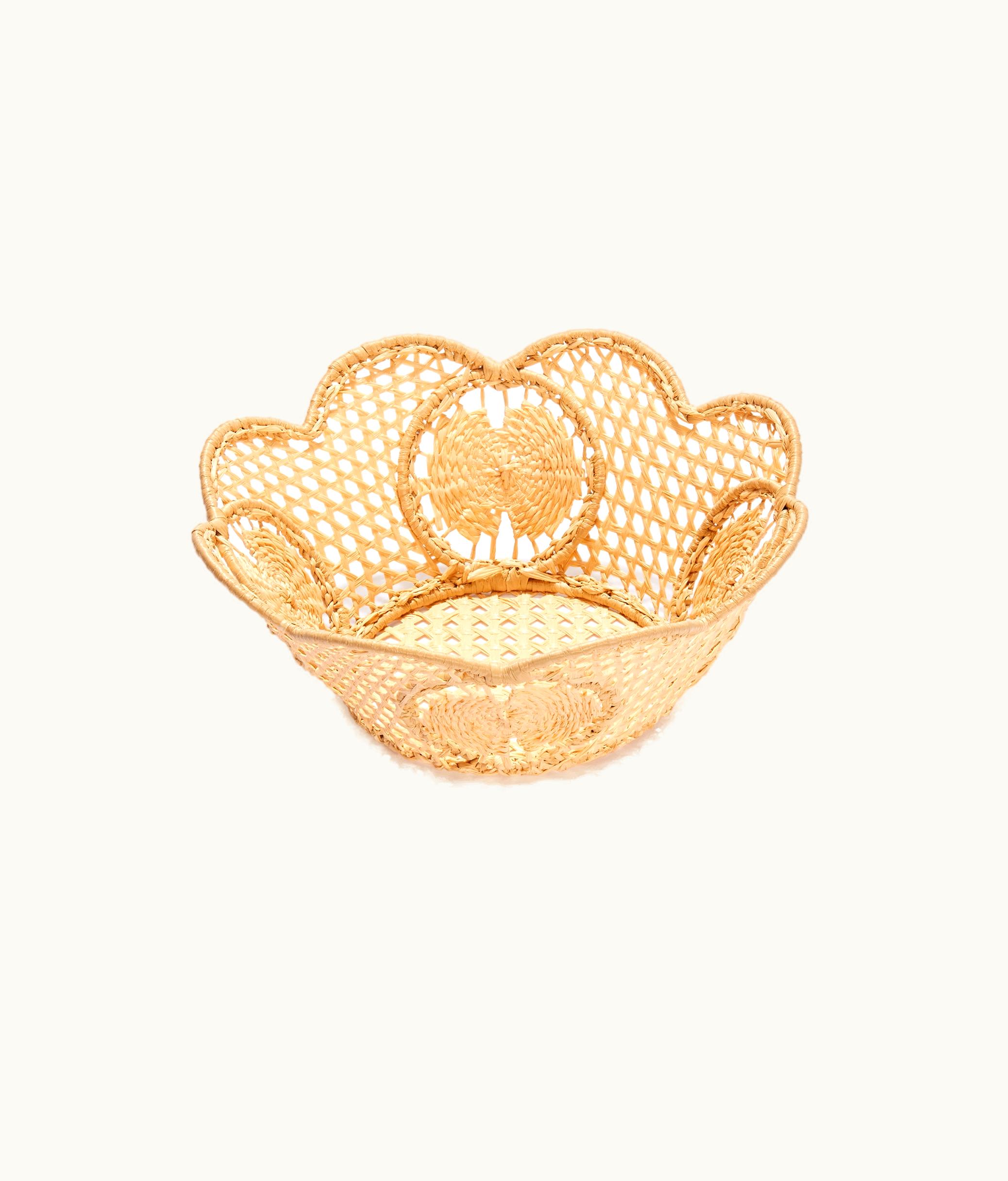 Dior Set Of Six Round Baskets - Raffia