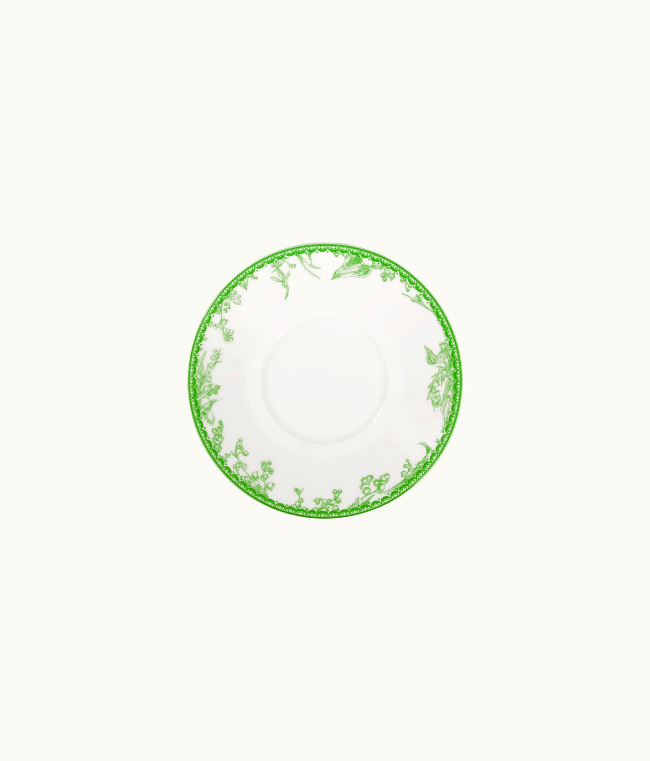 Dior Coffee Cup Saucer - Green New Lily Of The Valley