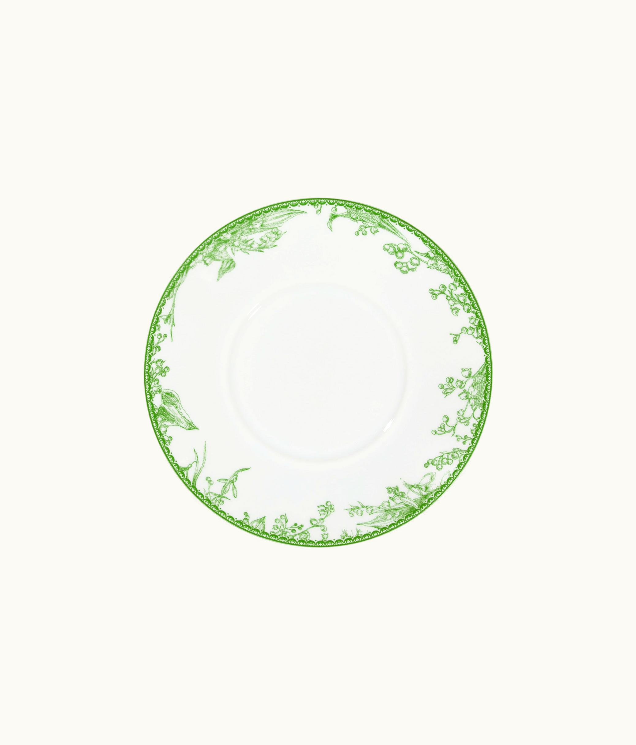 Dior Breakfast Saucer - Green New Lily Of The Valley