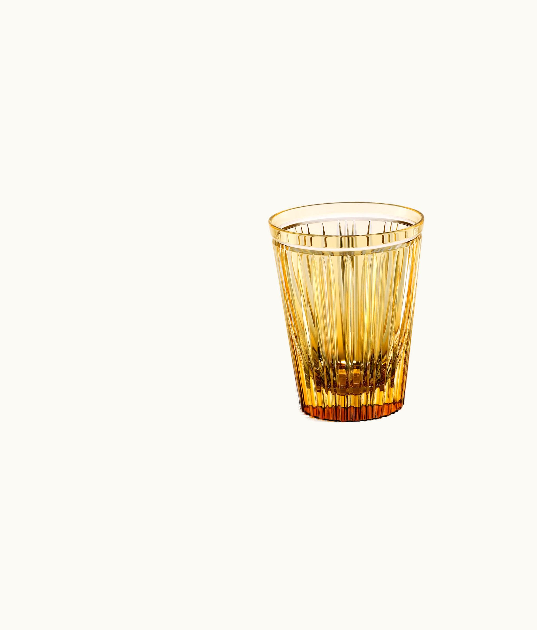 Dior Water Glass - Amber-Colored Stripes