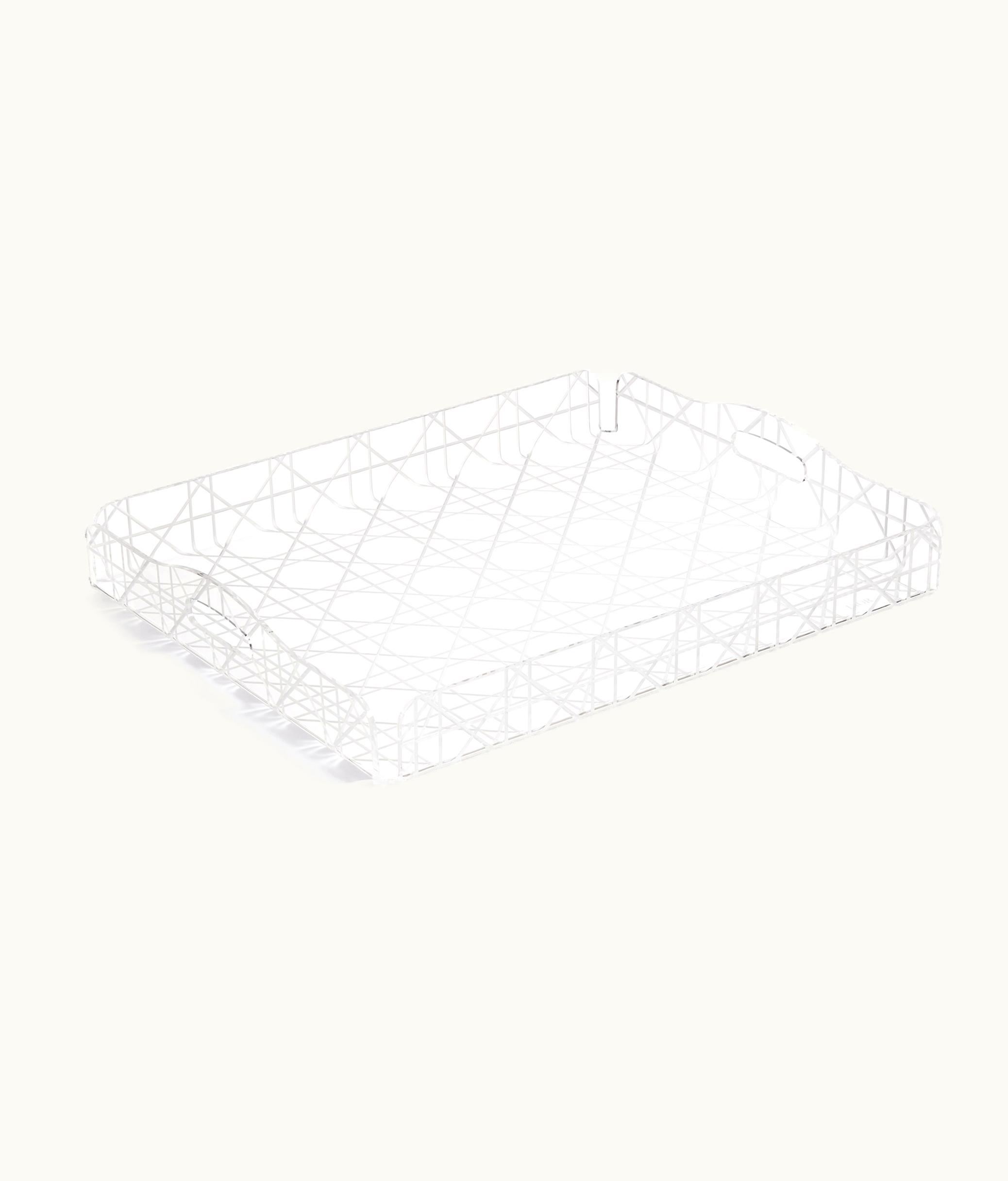 Dior Large Tray - Transparent Cannage