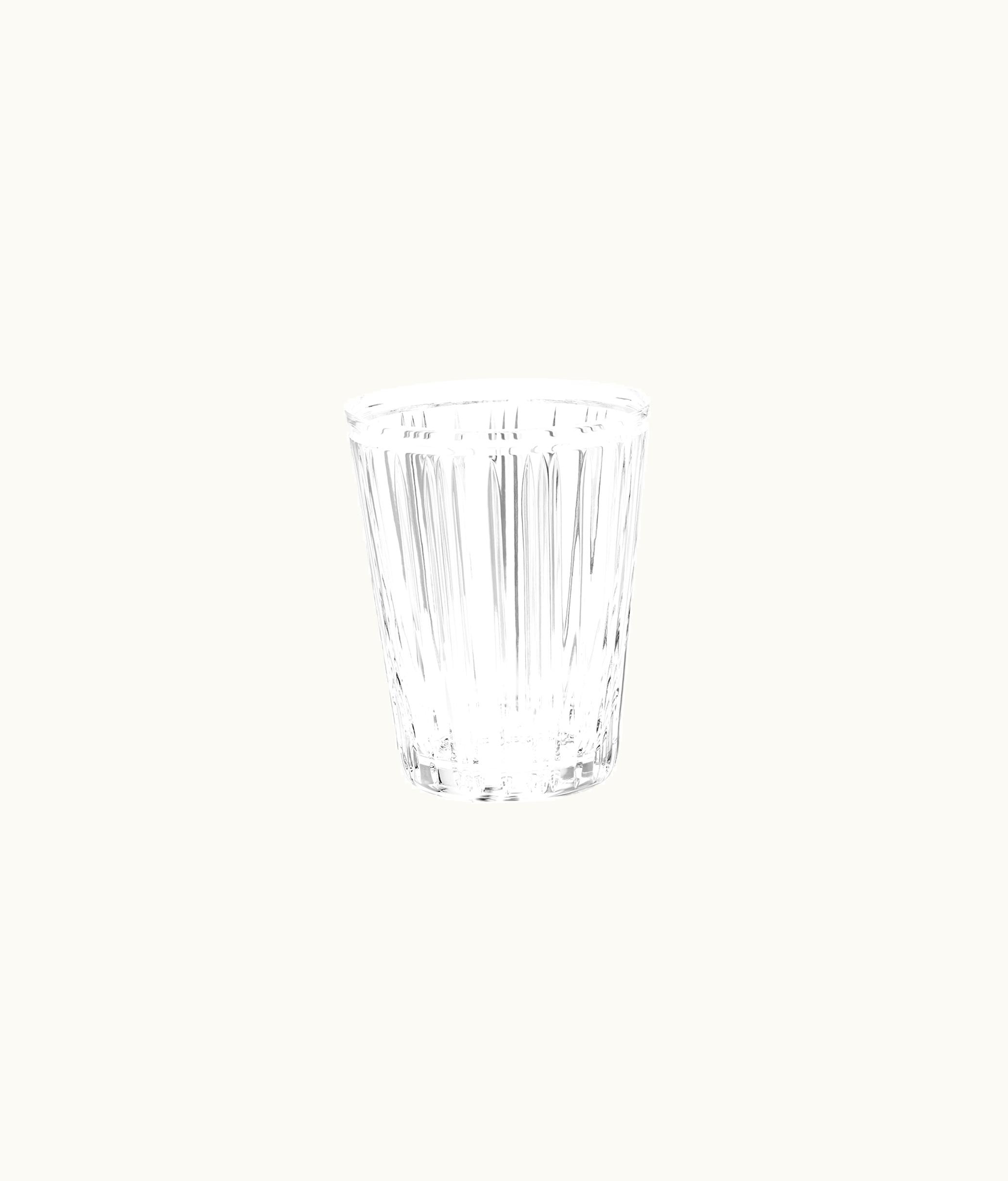 Dior Water Glass - Transparent Stripes