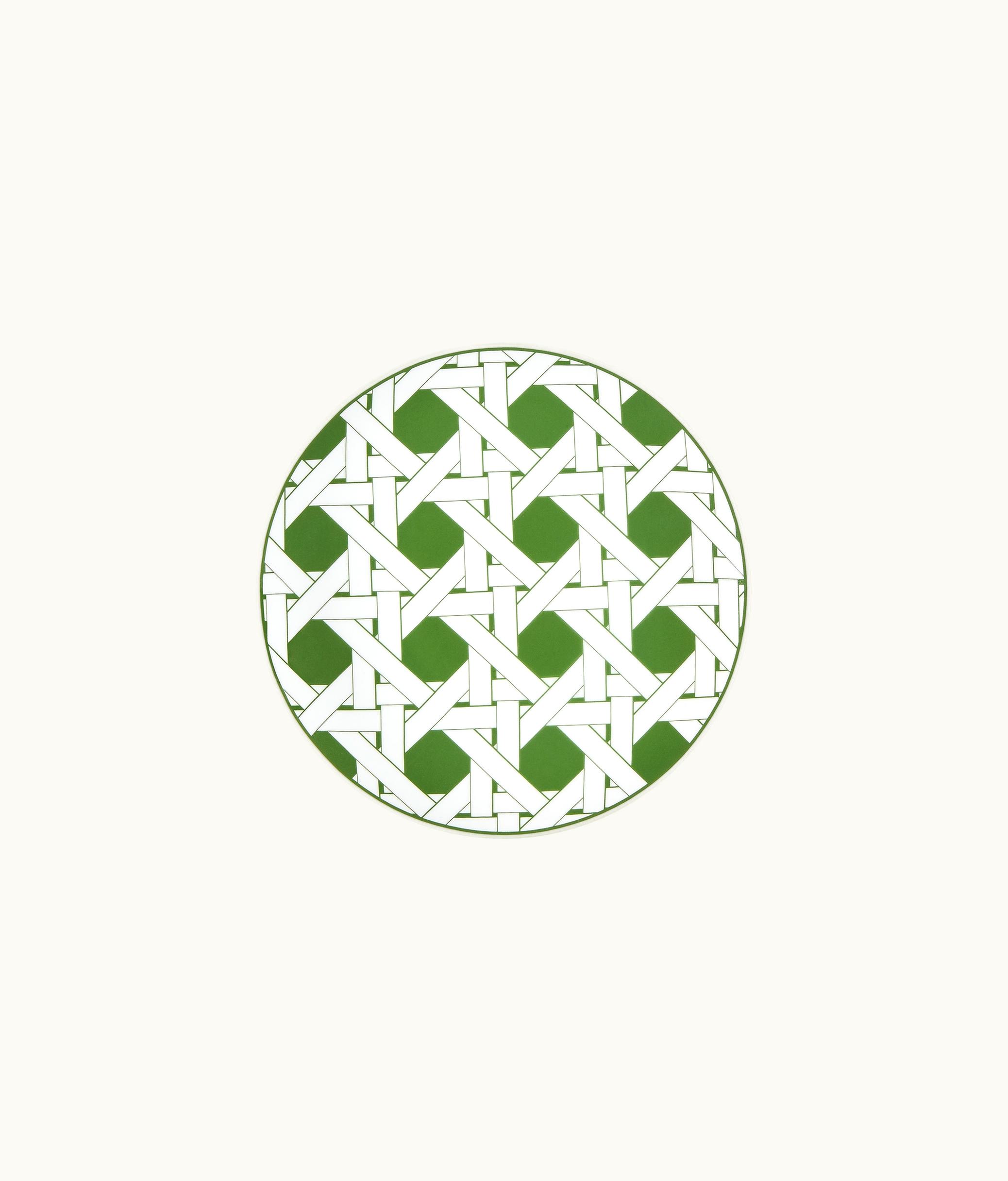 Dior Side Plate - Green Cannage Provence