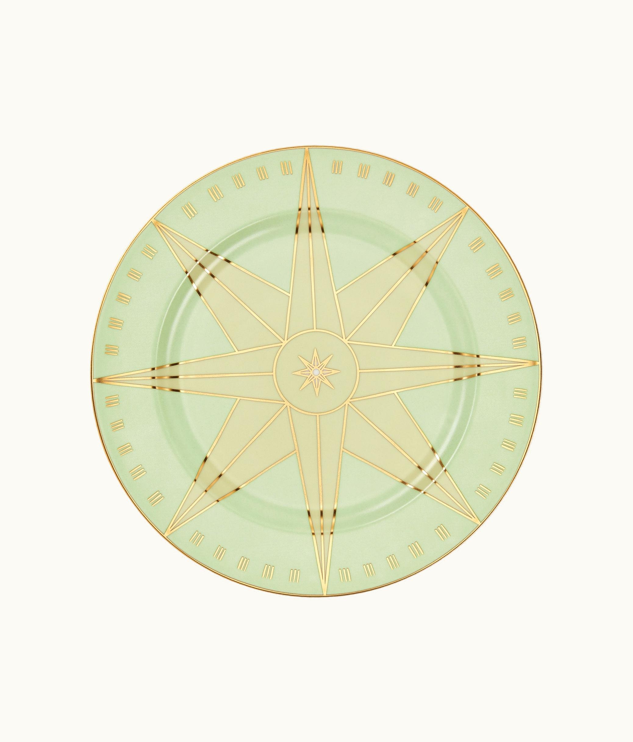 Dior Decorative Plate - Peridot Wind Rose