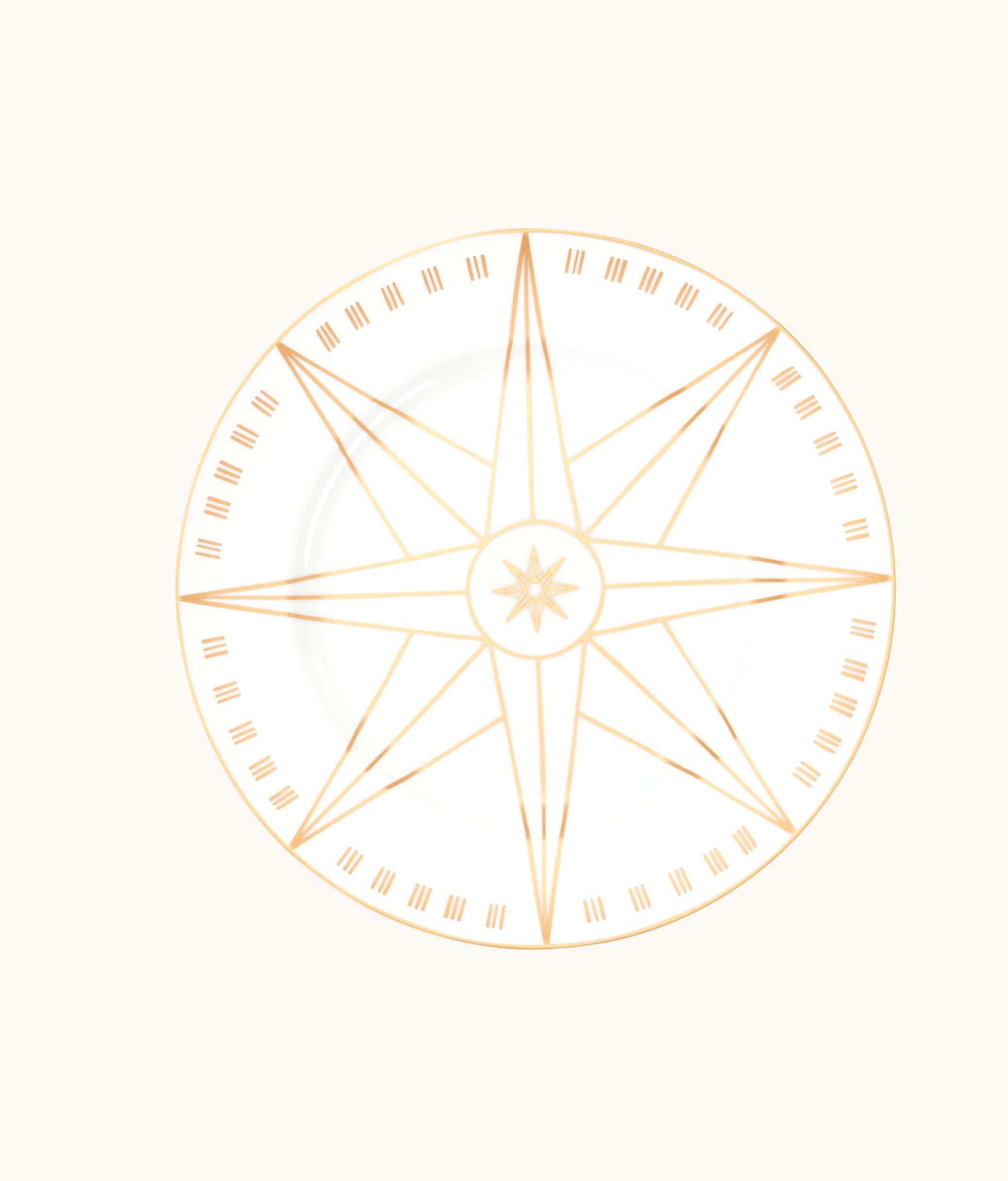 Dior Dinner Plate - Gold-Tone Wind Rose