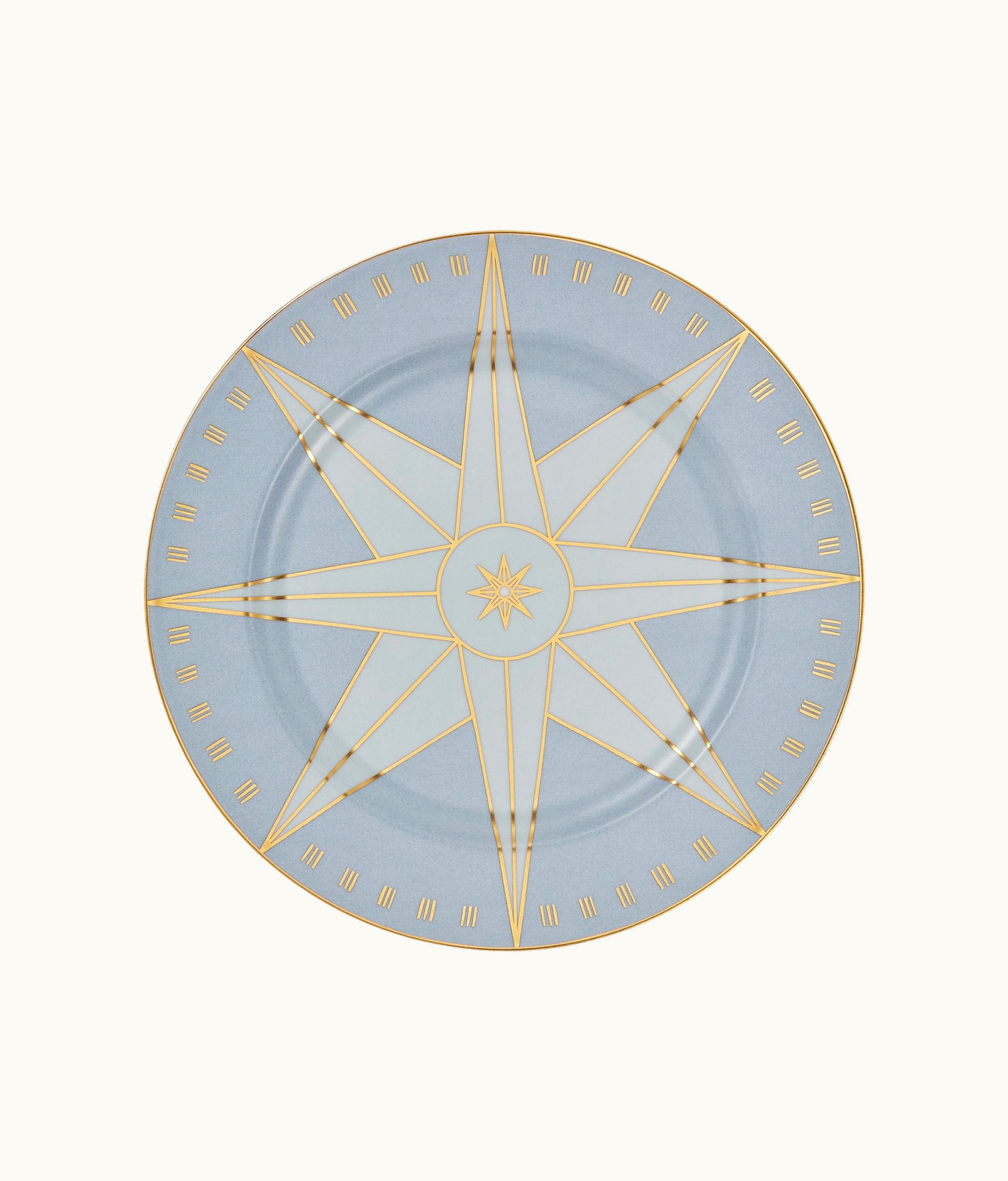 Dior Decorative Plate - Aquamarine Wind Rose