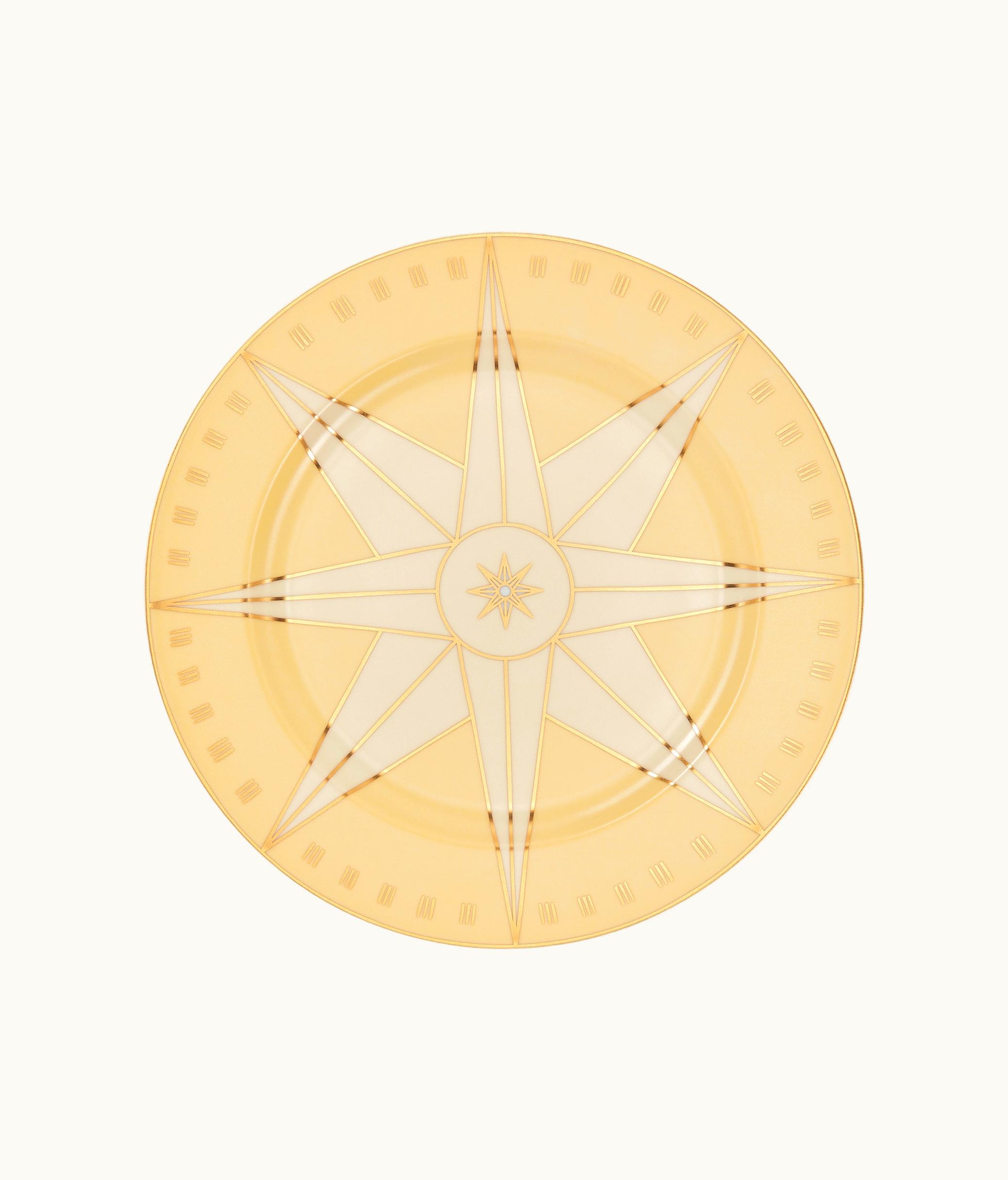 Dior Decorative Plate - Topaz Wind Rose