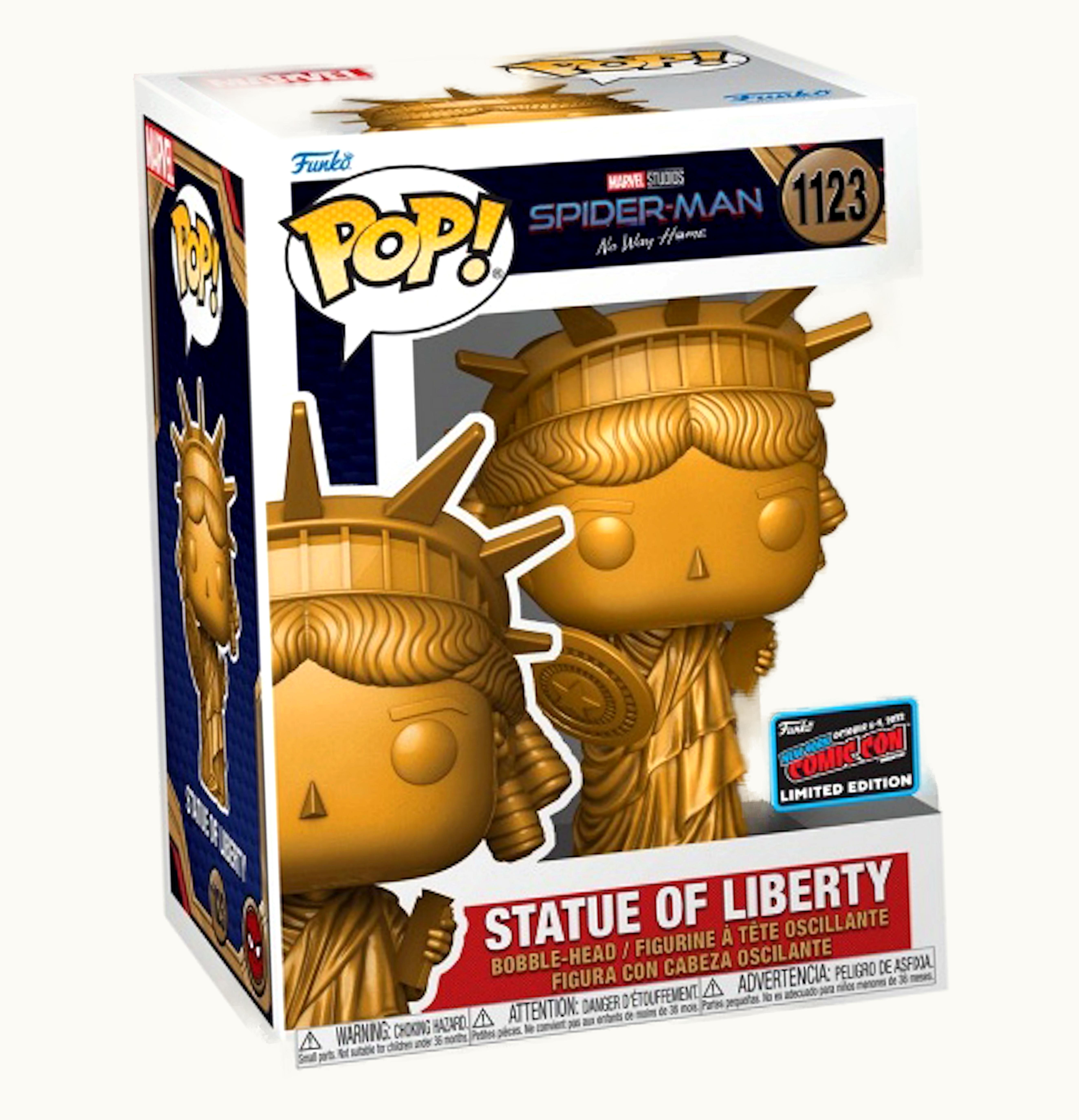 Funko Funko Pop Marvel Studios Spider Man No Way Home Statue of Liberty 2022 NYCC Exclusive Figure 1123