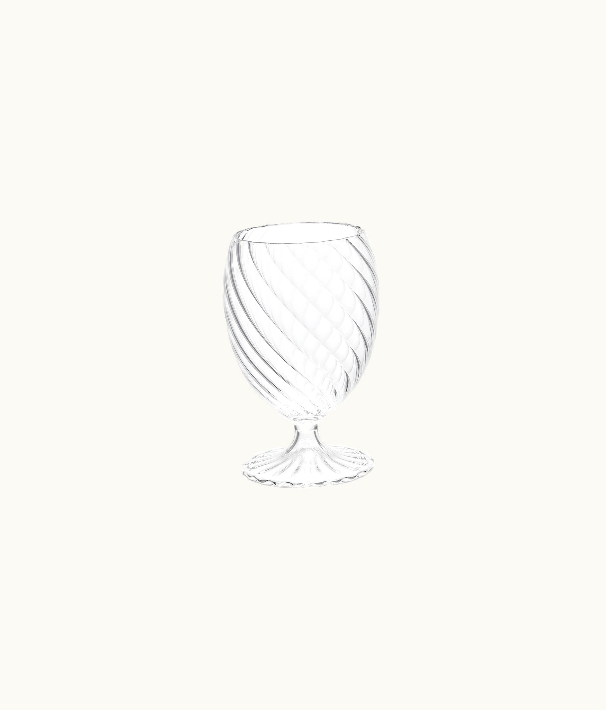 Dior Red Wine Glass - Transparent Baroque
