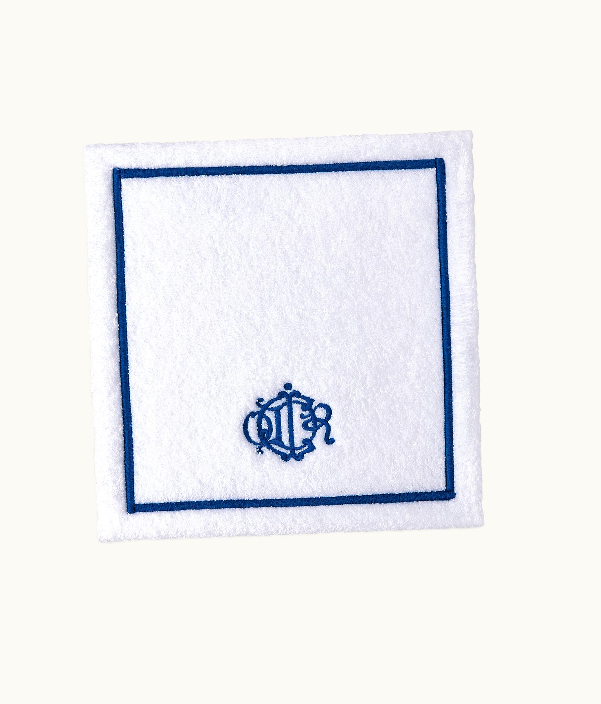 Dior Washcloth - White And Blue Monogram