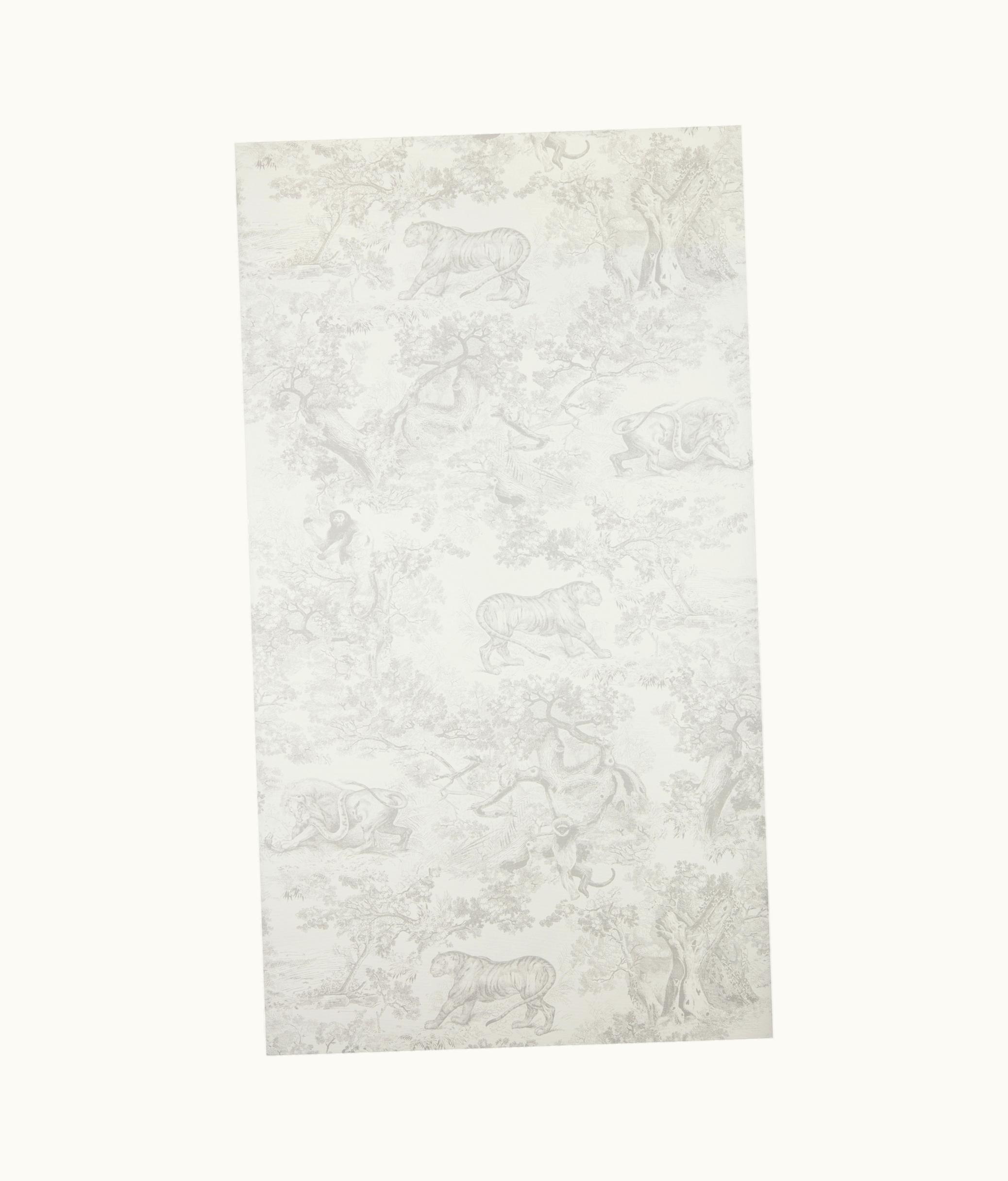 Dior Maison Toile De Jouy Non-Woven Wallpaper Ivory-Gray