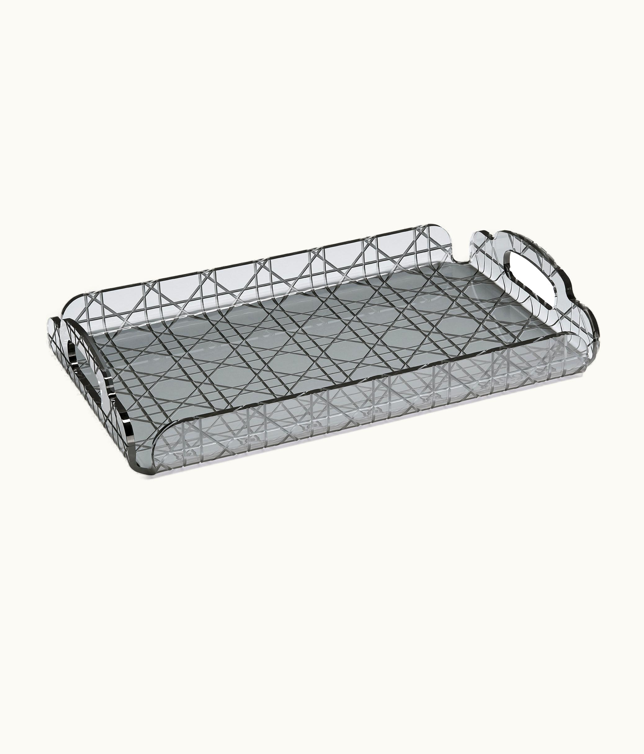 Dior Small Tray - Smoky Gray Cannage