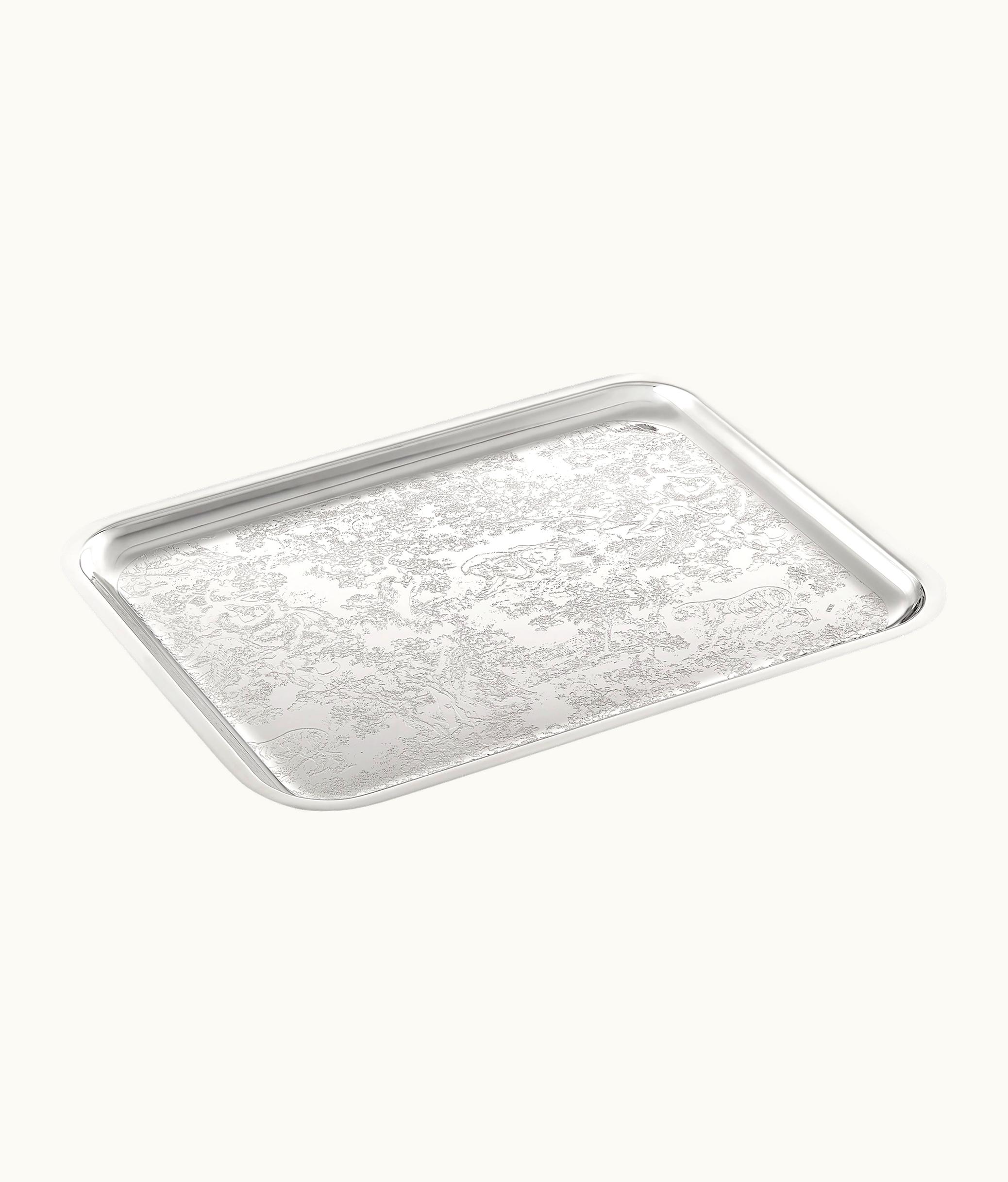 Dior Tray - Silver-Finish Toile De Jouy