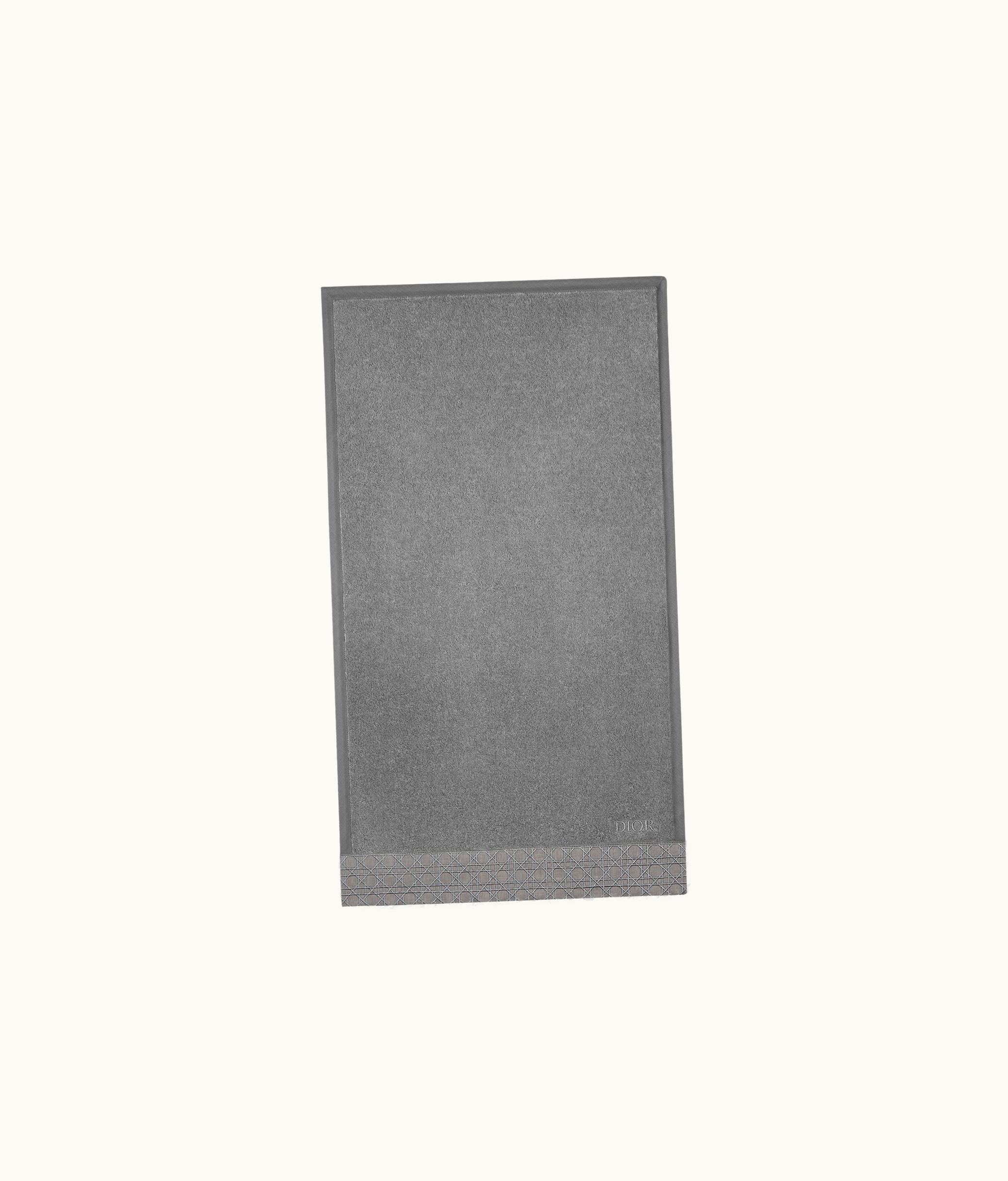 Dior Hand Towel - Anthracite Woven Cannage Band