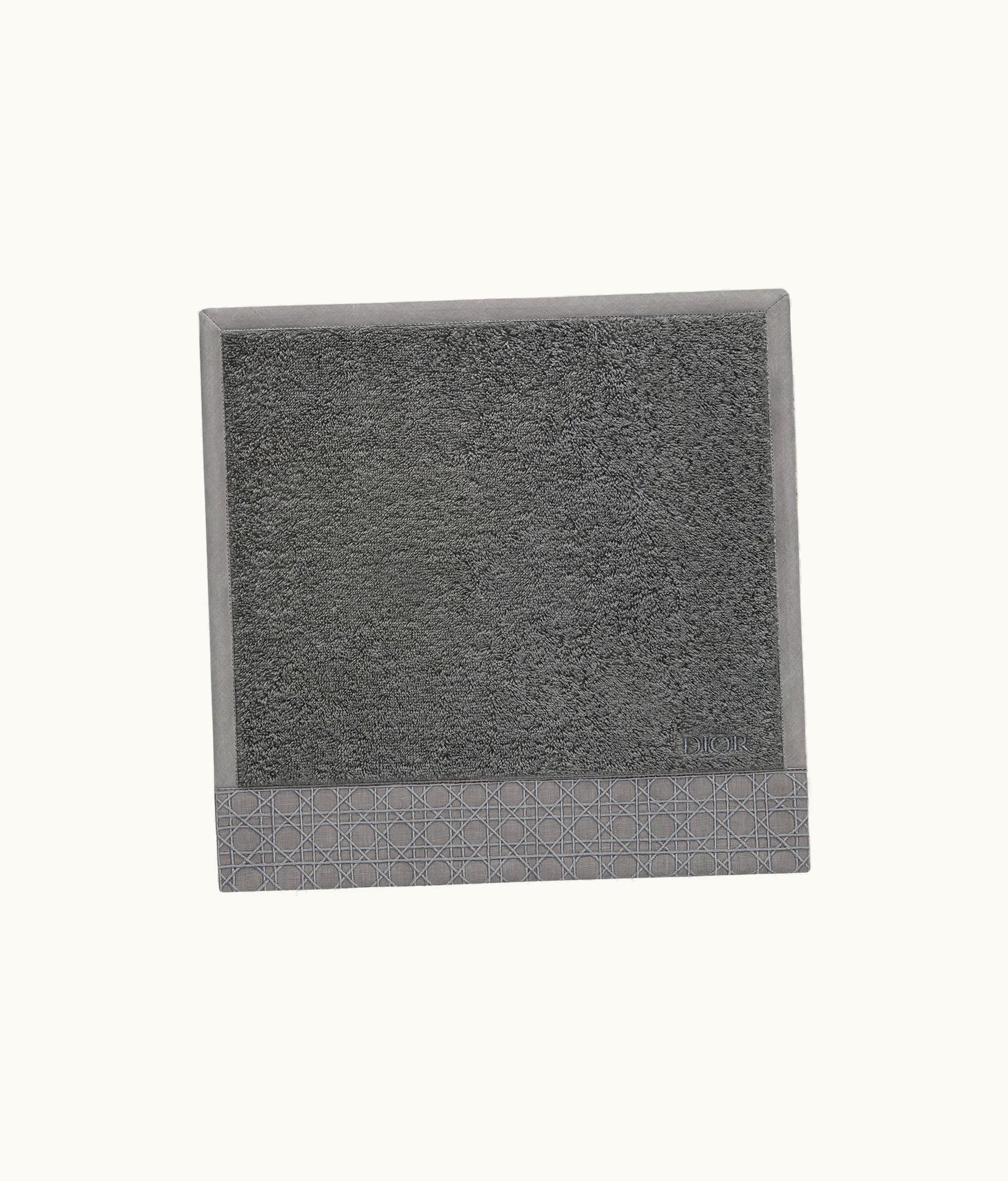 Dior Washcloth - Anthracite Woven Cannage Band