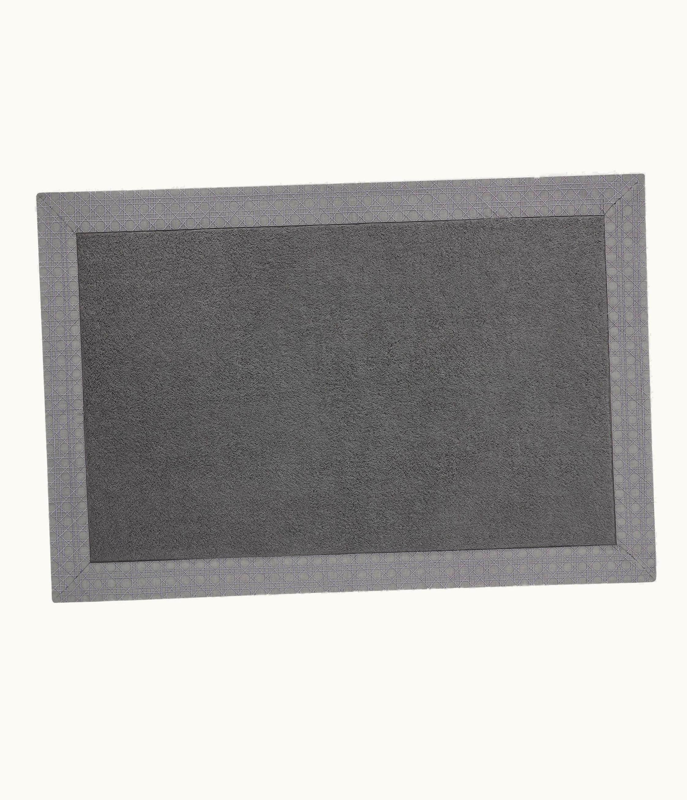 Dior Bath Mat - Anthracite Gray Cannage