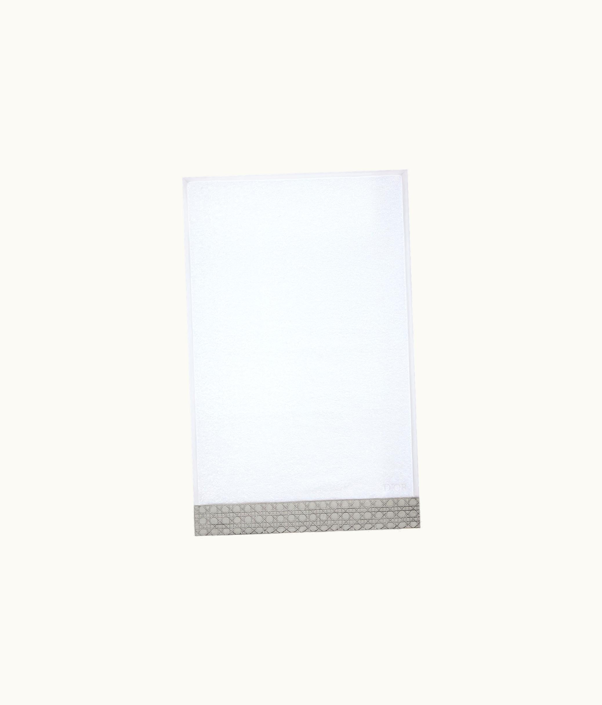 Dior Hand Towel - Gray Woven Cannage Band
