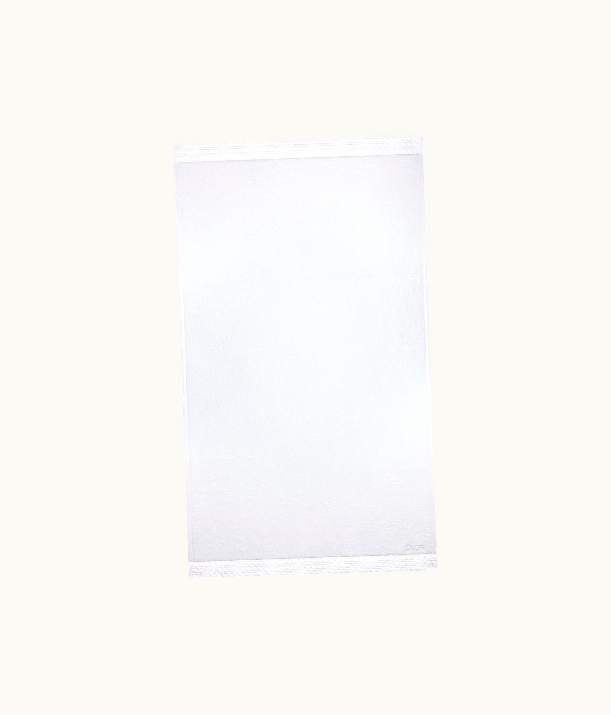 Dior Bath Sheet - White Cannage