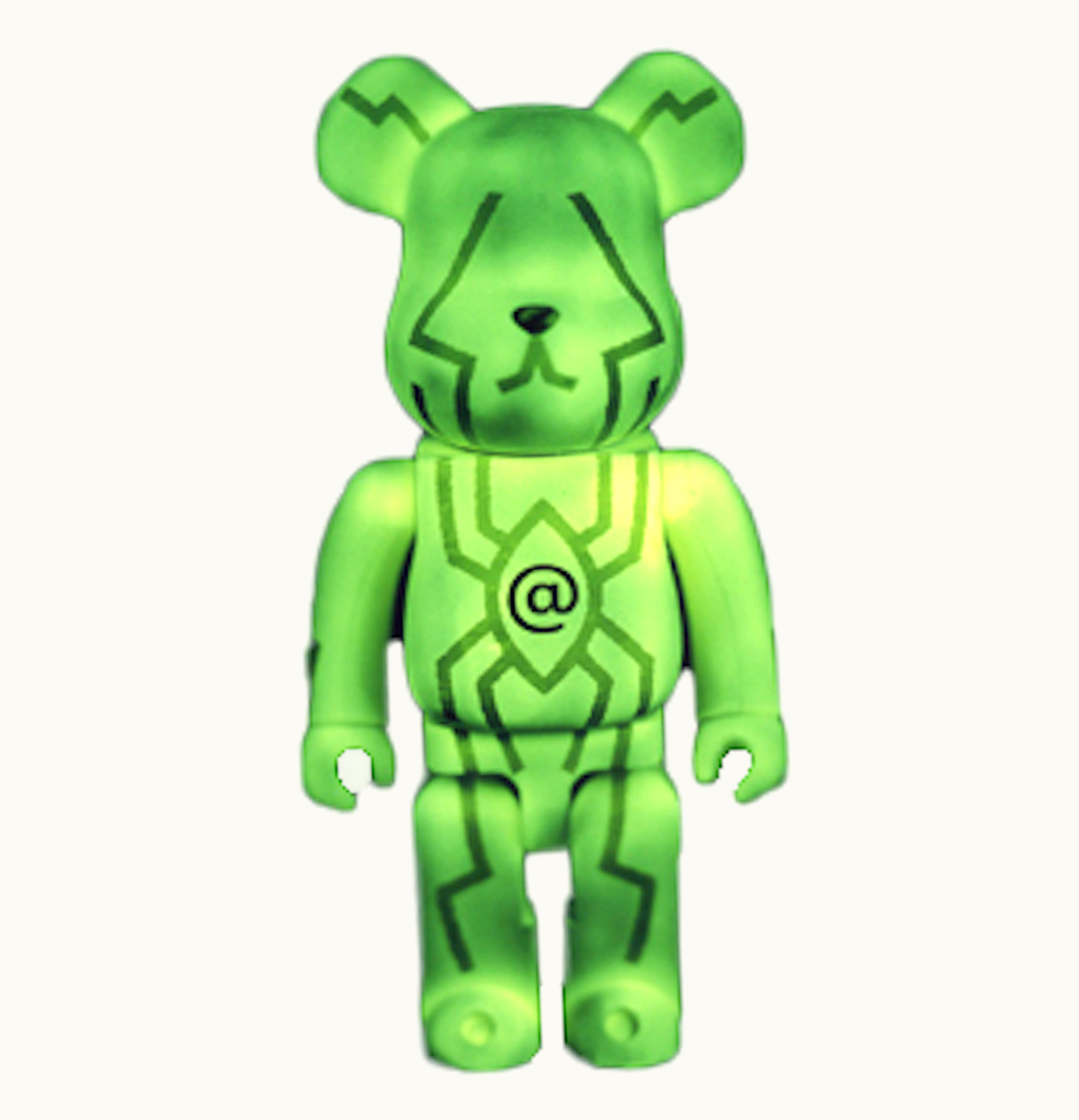 Bearbrick Bearbrick x HMV PUSHEAD Spider Eye 400 Green