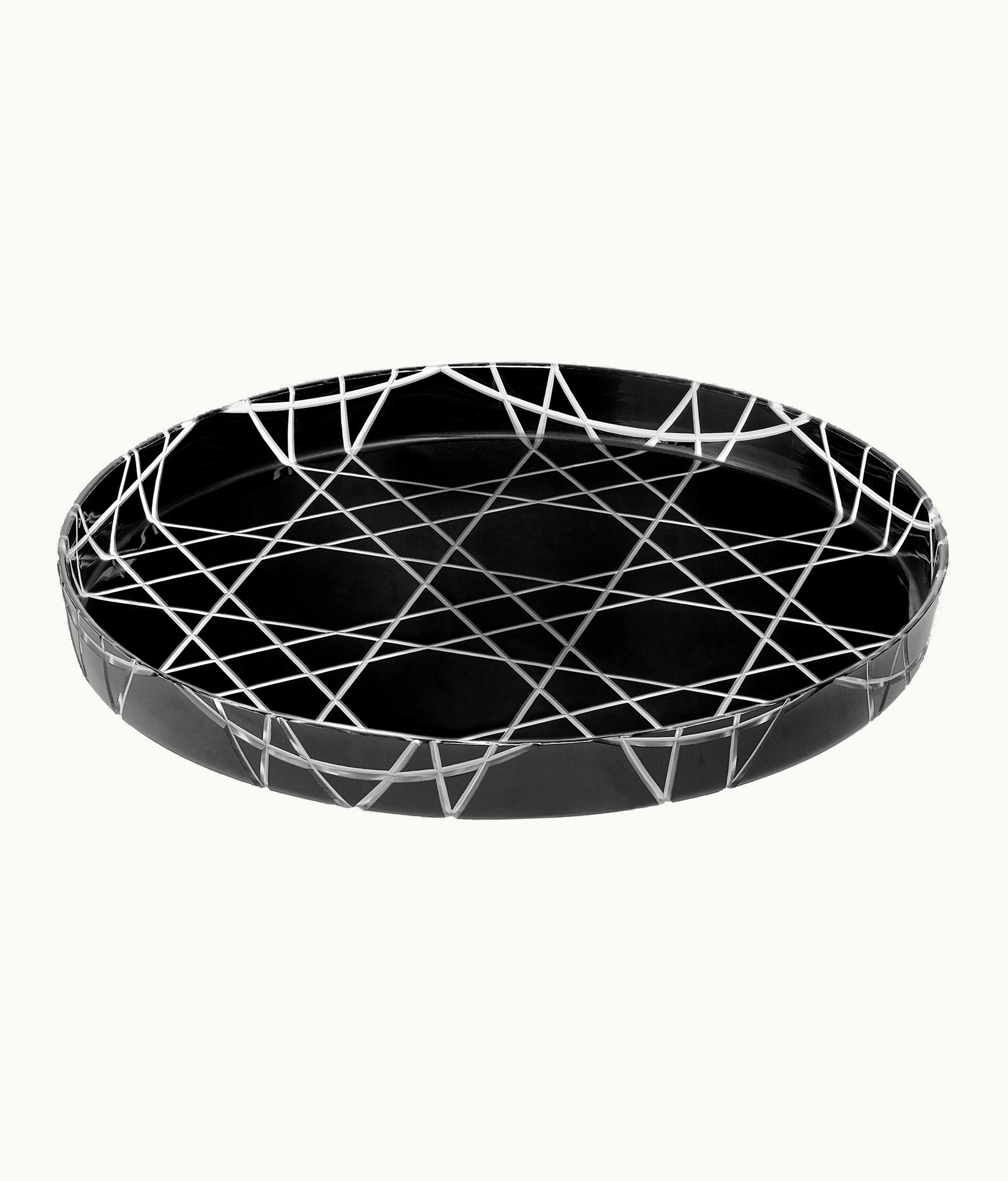 Dior Dior Round Tray - Black Cannage