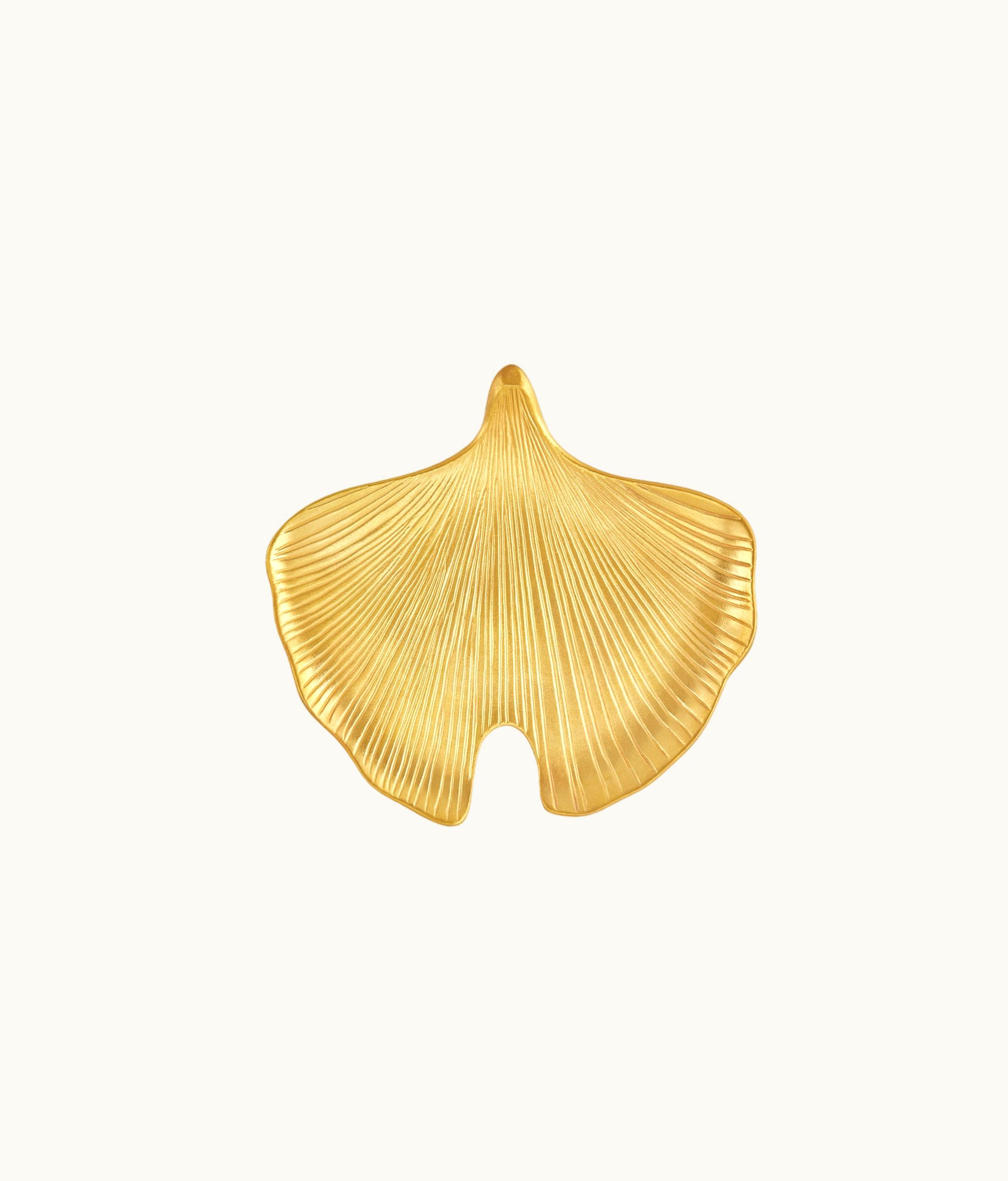 Dior Dior Ginkgo Gold-Tone Decorative Plate