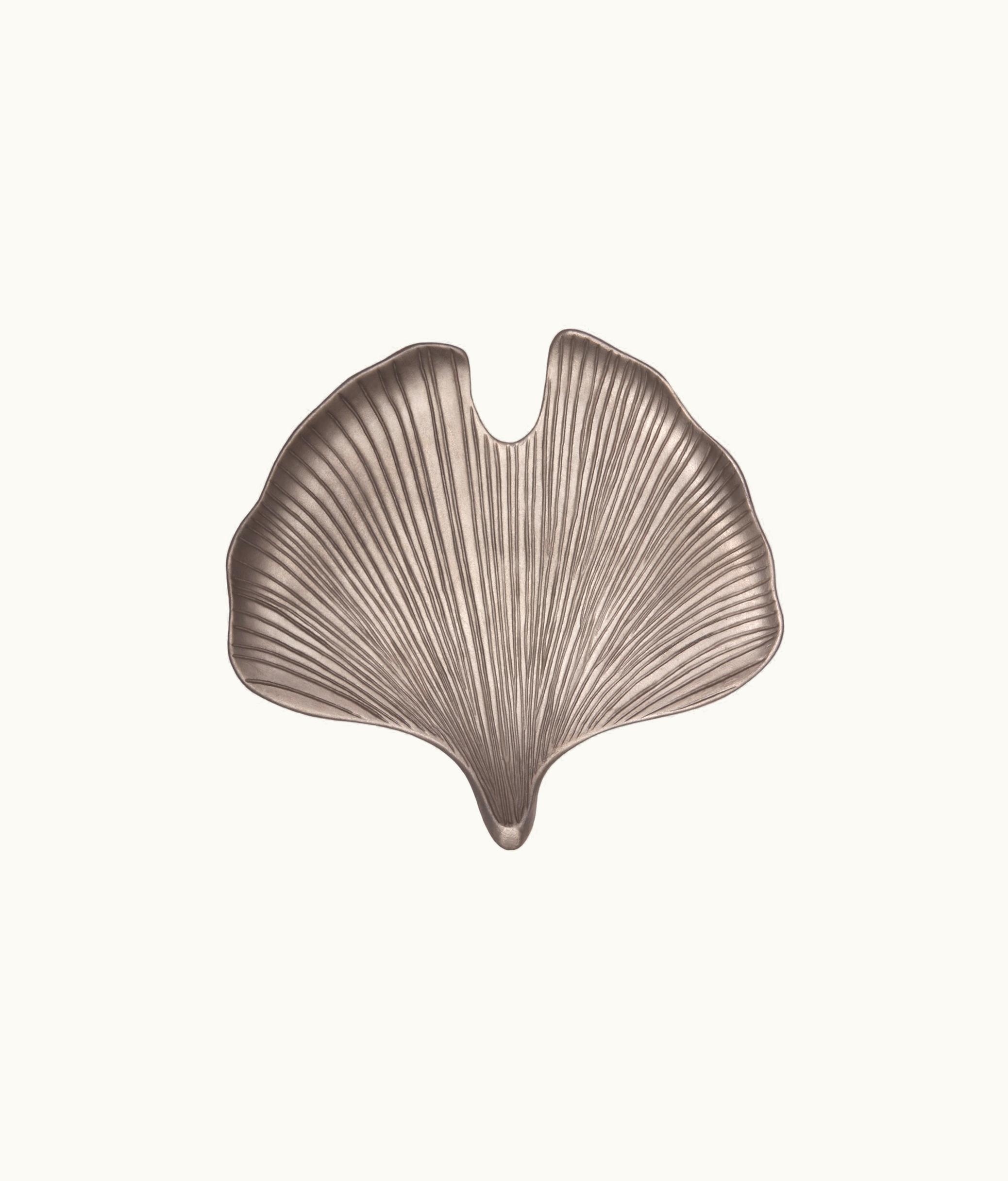 Dior Dior Decorative Plate - Silver-Tone Ginkgo