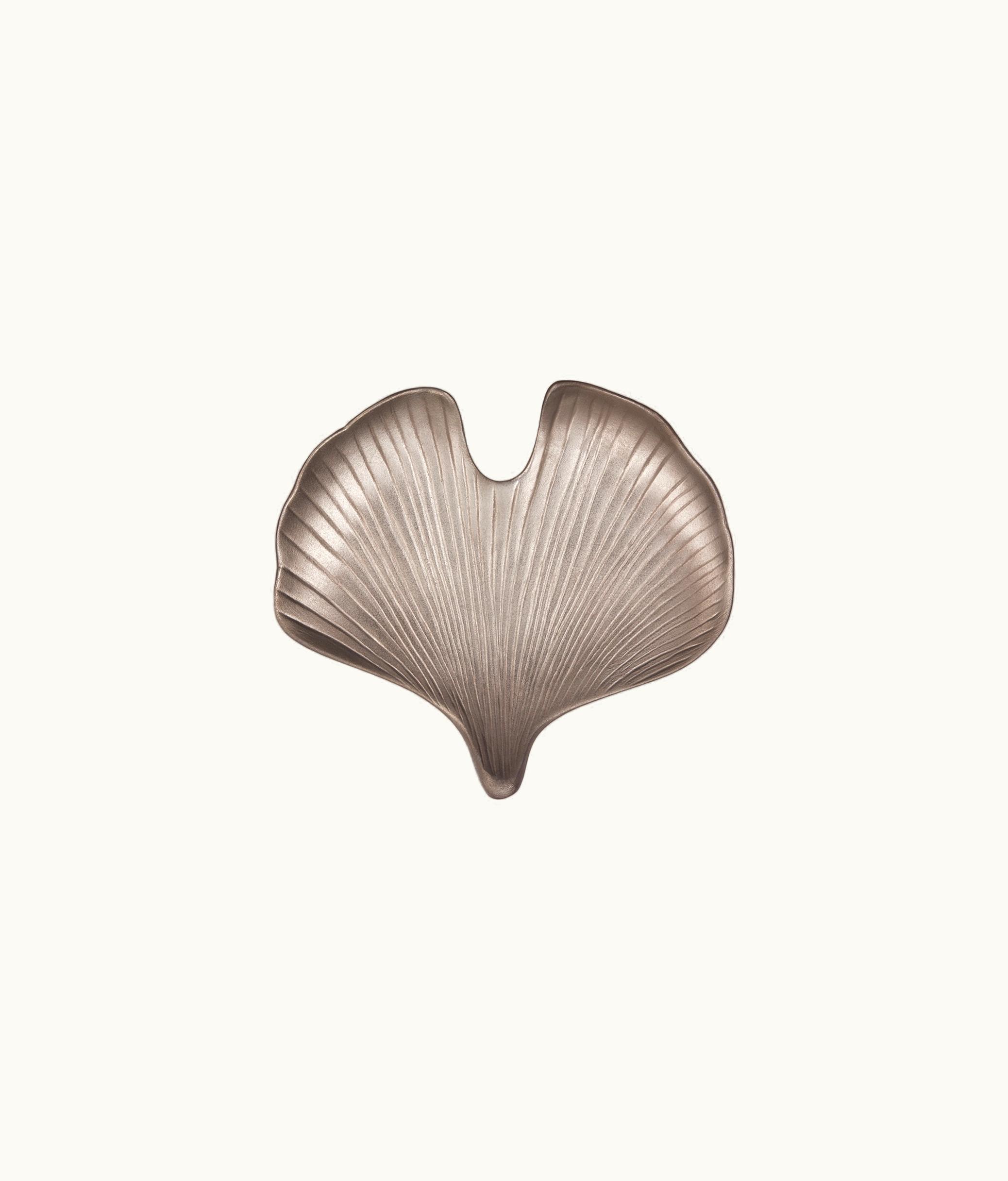 Dior Dior Small Decorative Plate - Silver-Tone Ginkgo