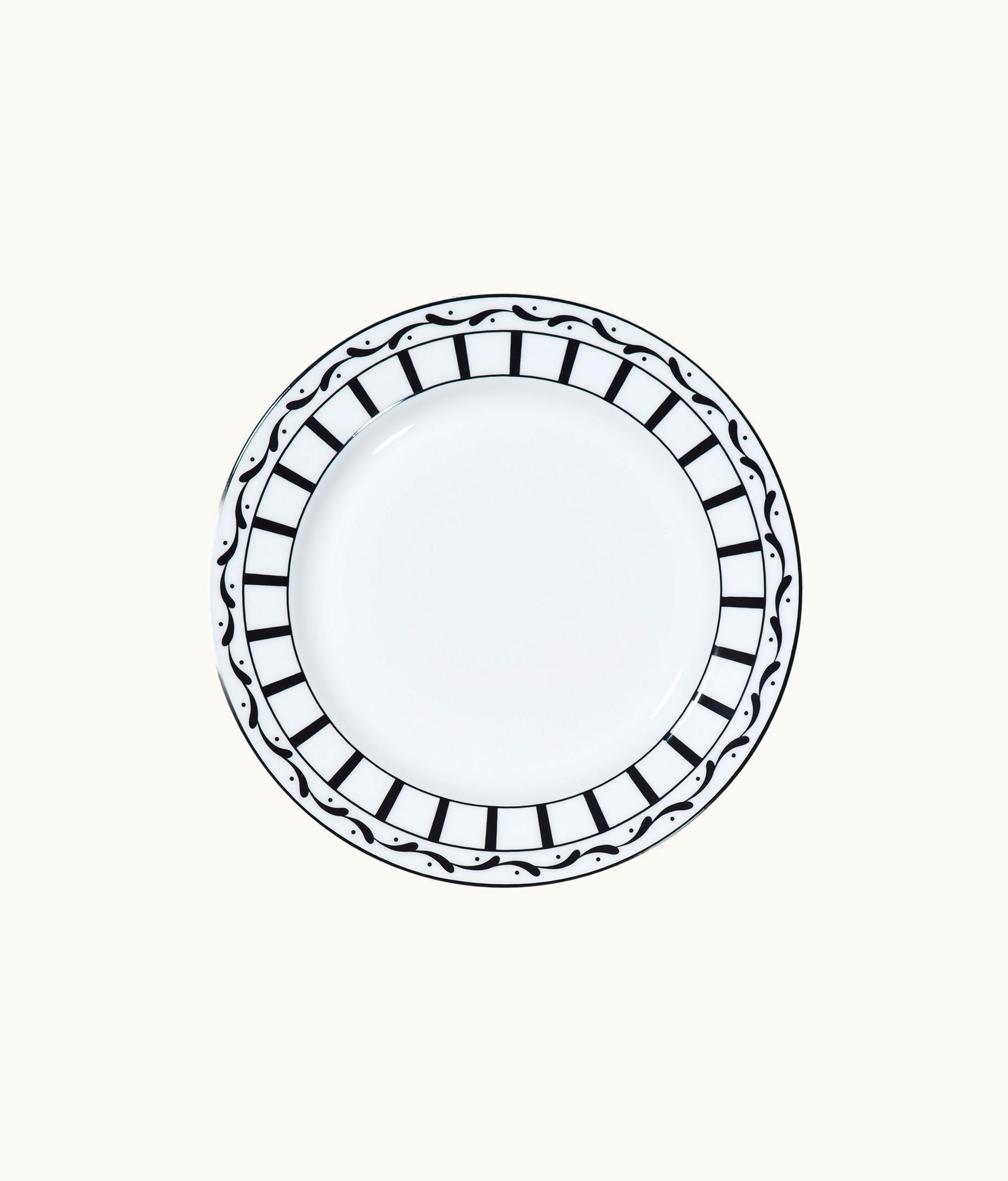Dior Dessert Plate - White And Black Monsieur Dior