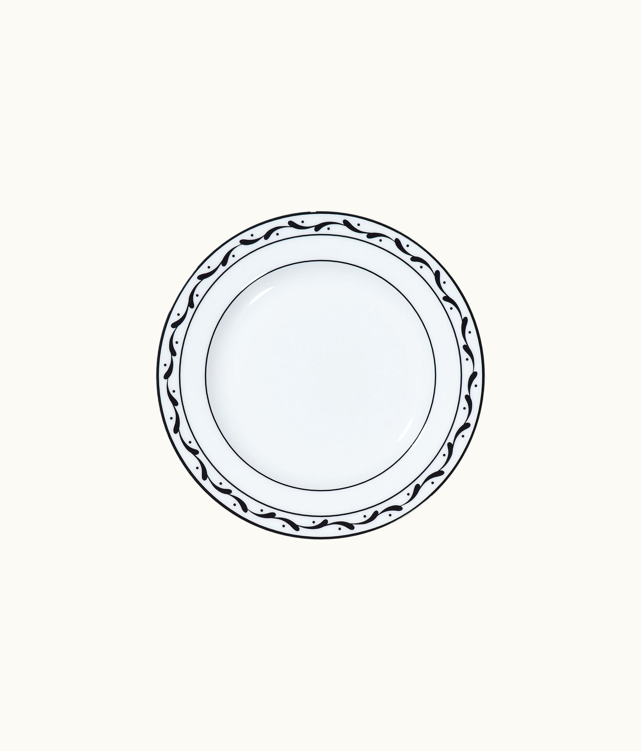 Dior Side Plate - White And Black Monsieur Dior