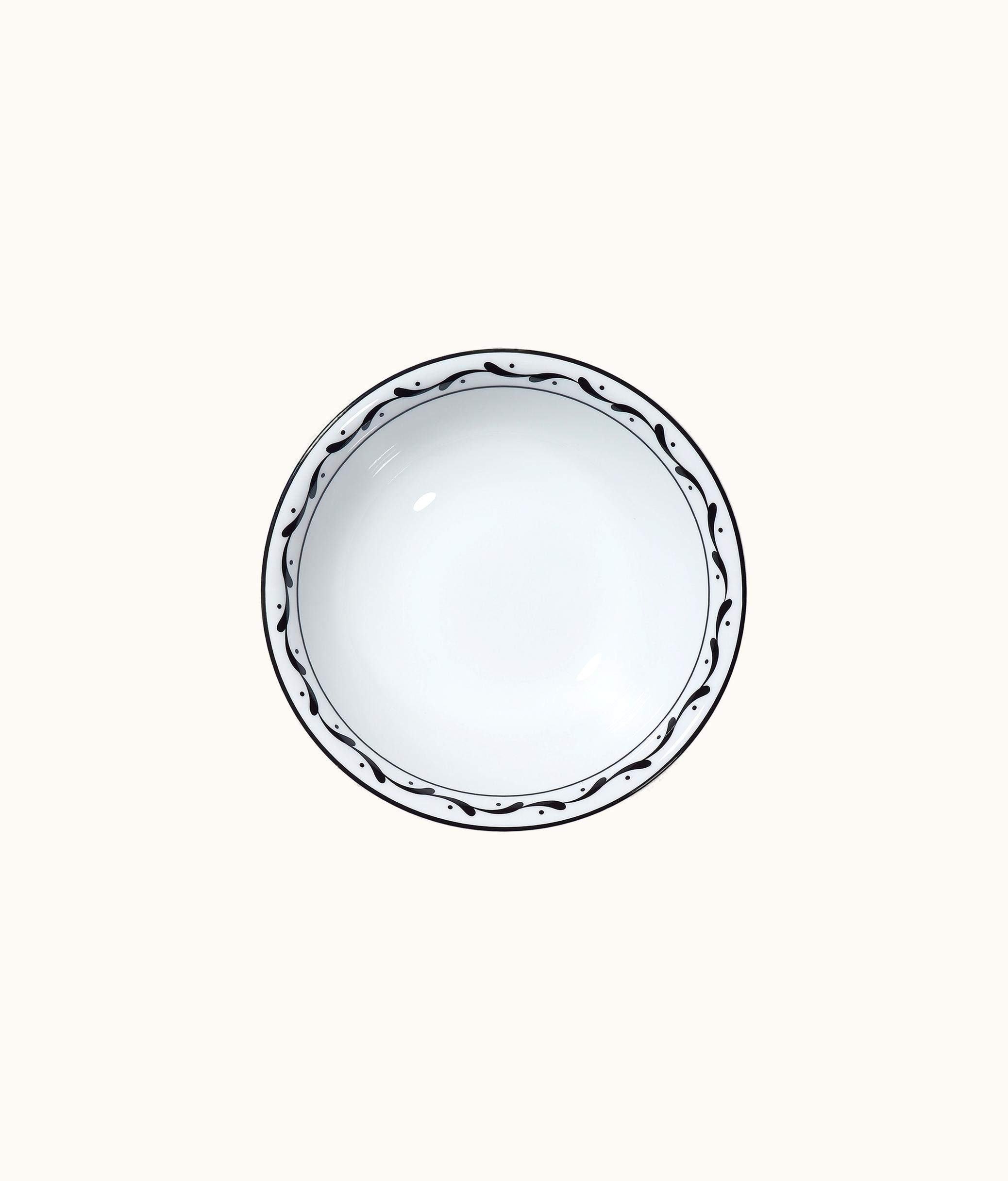 Dior Cereal Bowl - White And Black Monsieur Dior