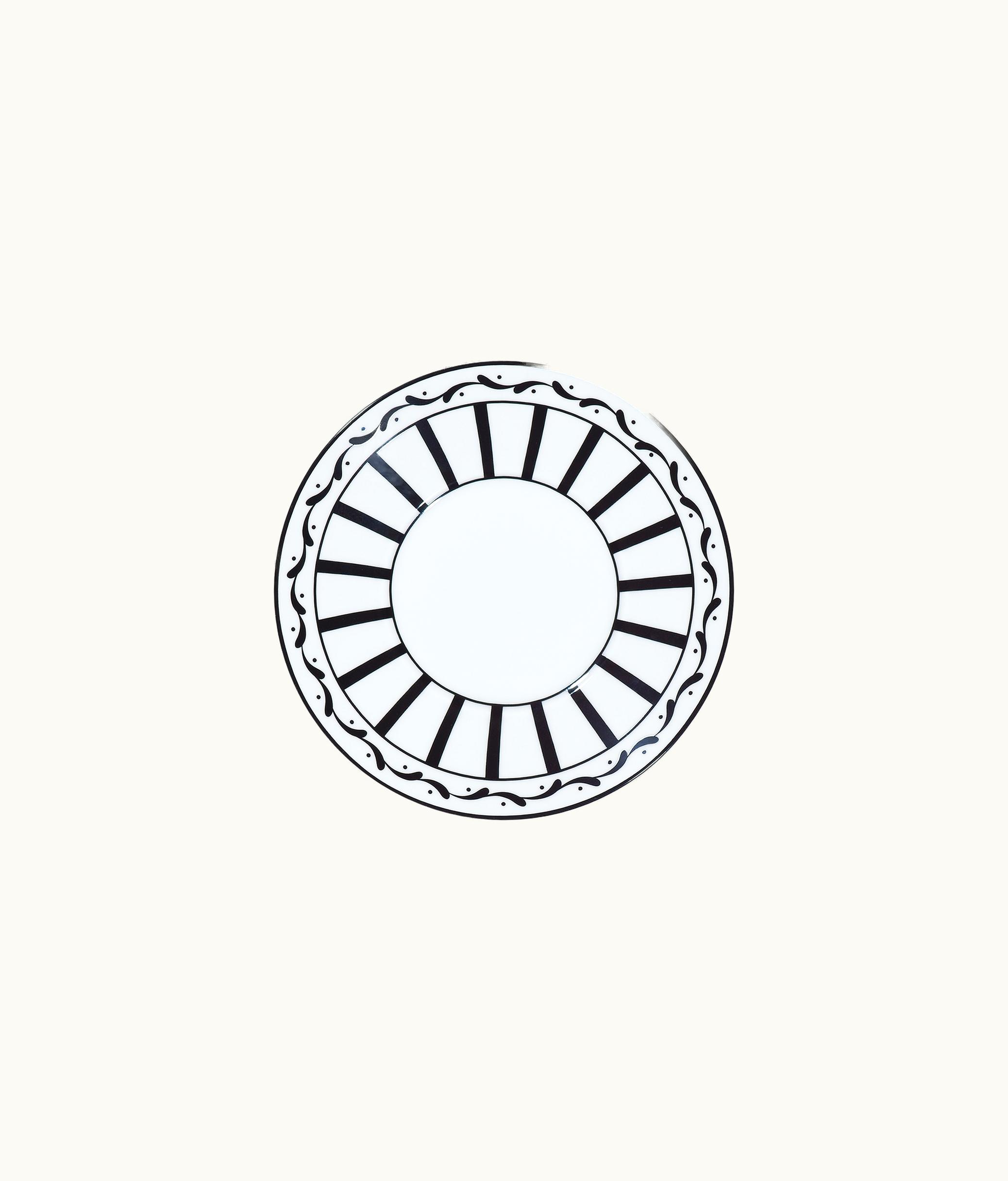 Dior Teacup Saucer - White And Black Monsieur Dior