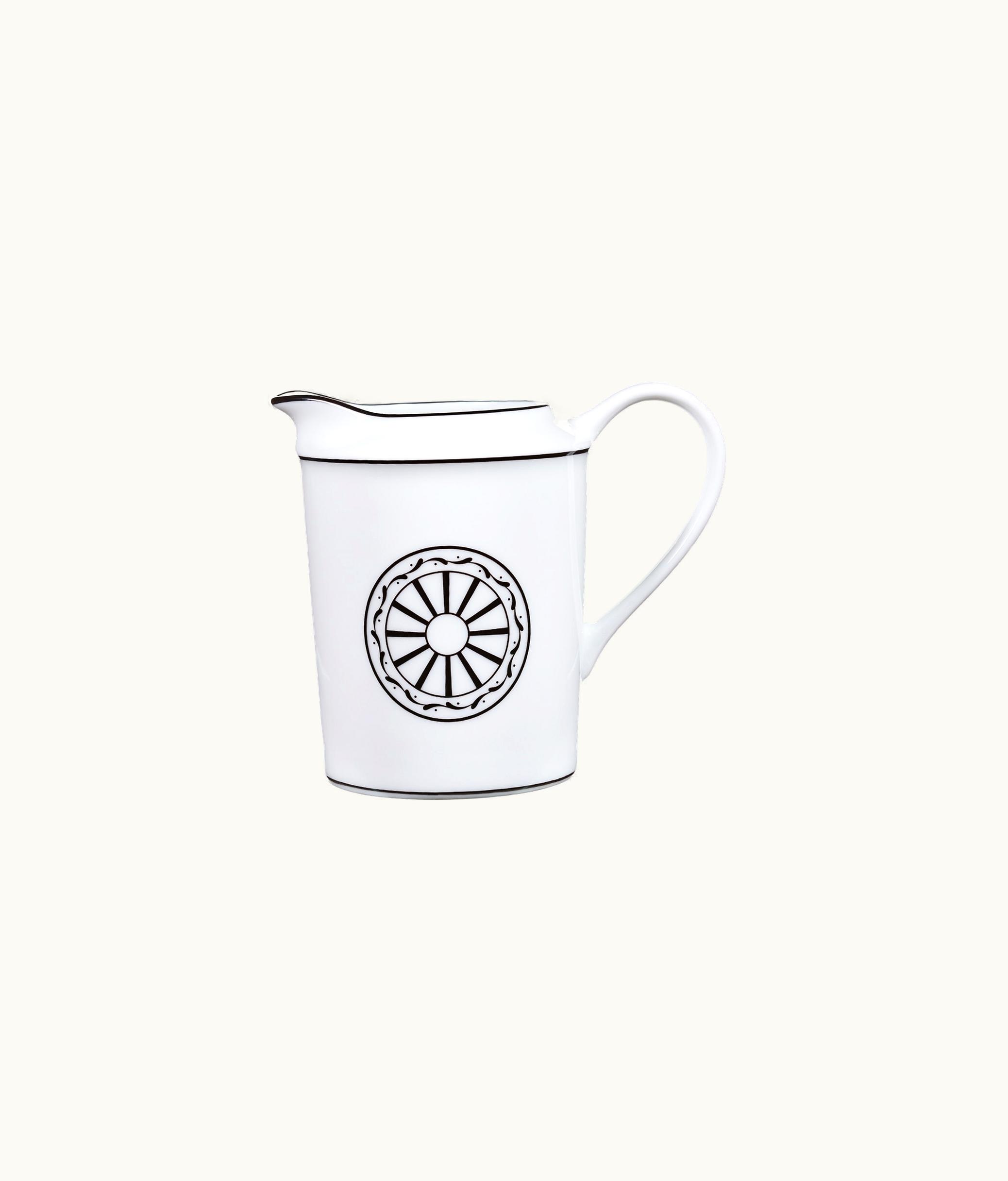 Dior Large Creamer - White And Black Monsieur Dior