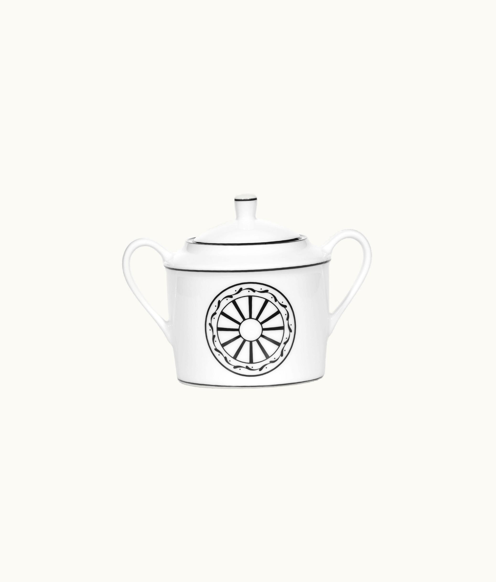Dior Sugar Bowl - White And Black Monsieur Dior