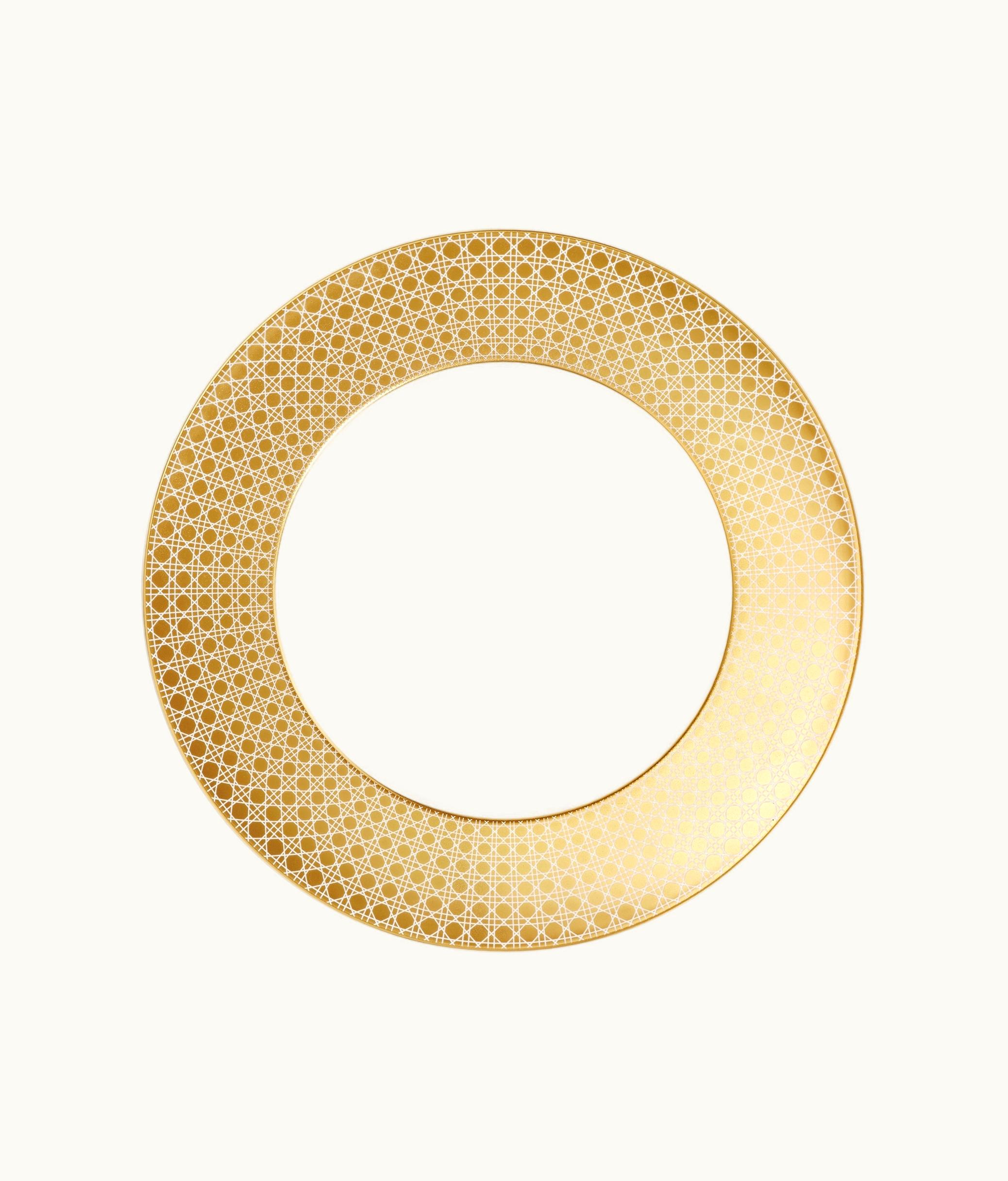 Dior Dior Decorative Plate - Gold-Tone Cannage Montaigne