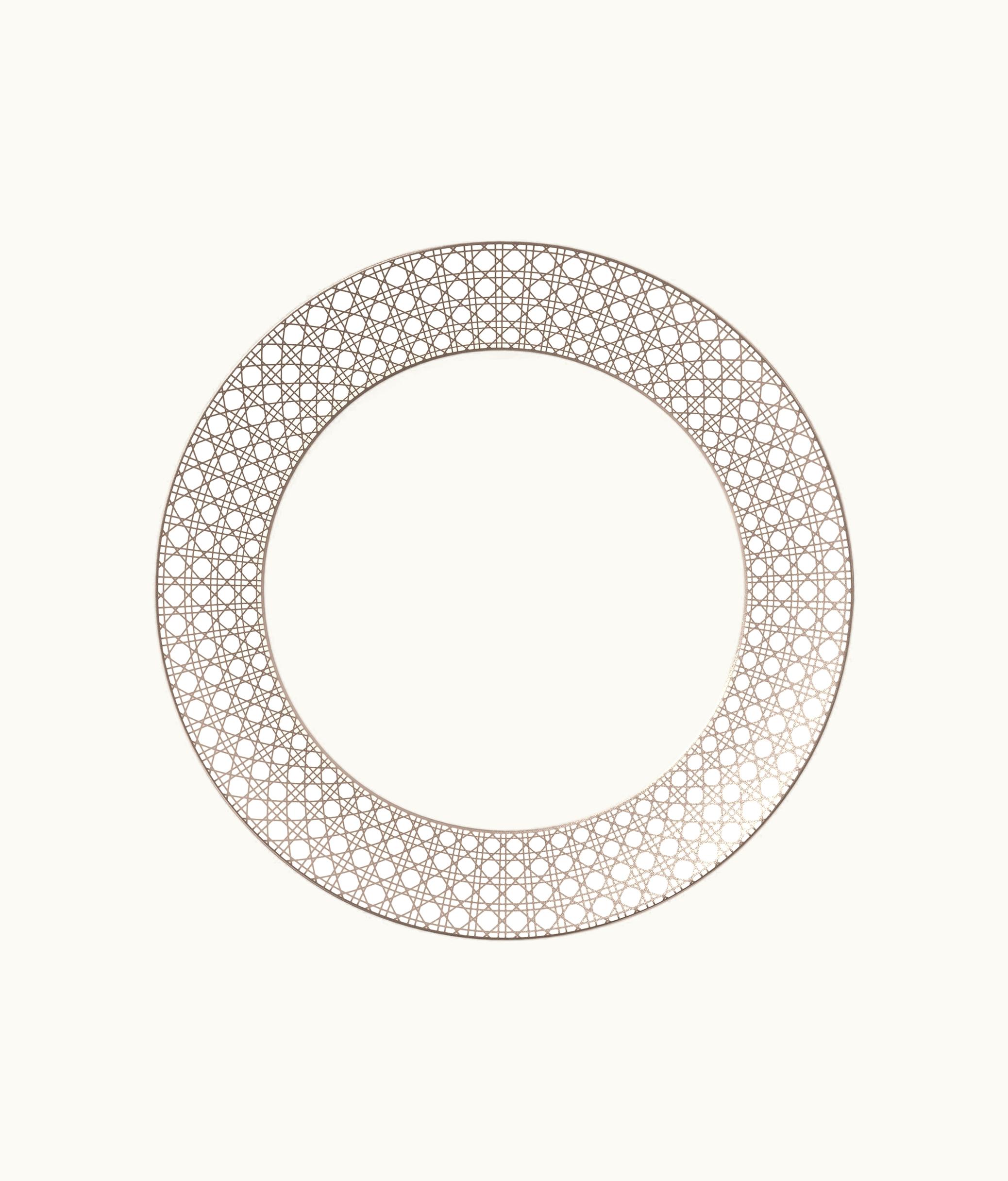 Dior Dior Dinner Plate - White And Beige Cannage Montaigne