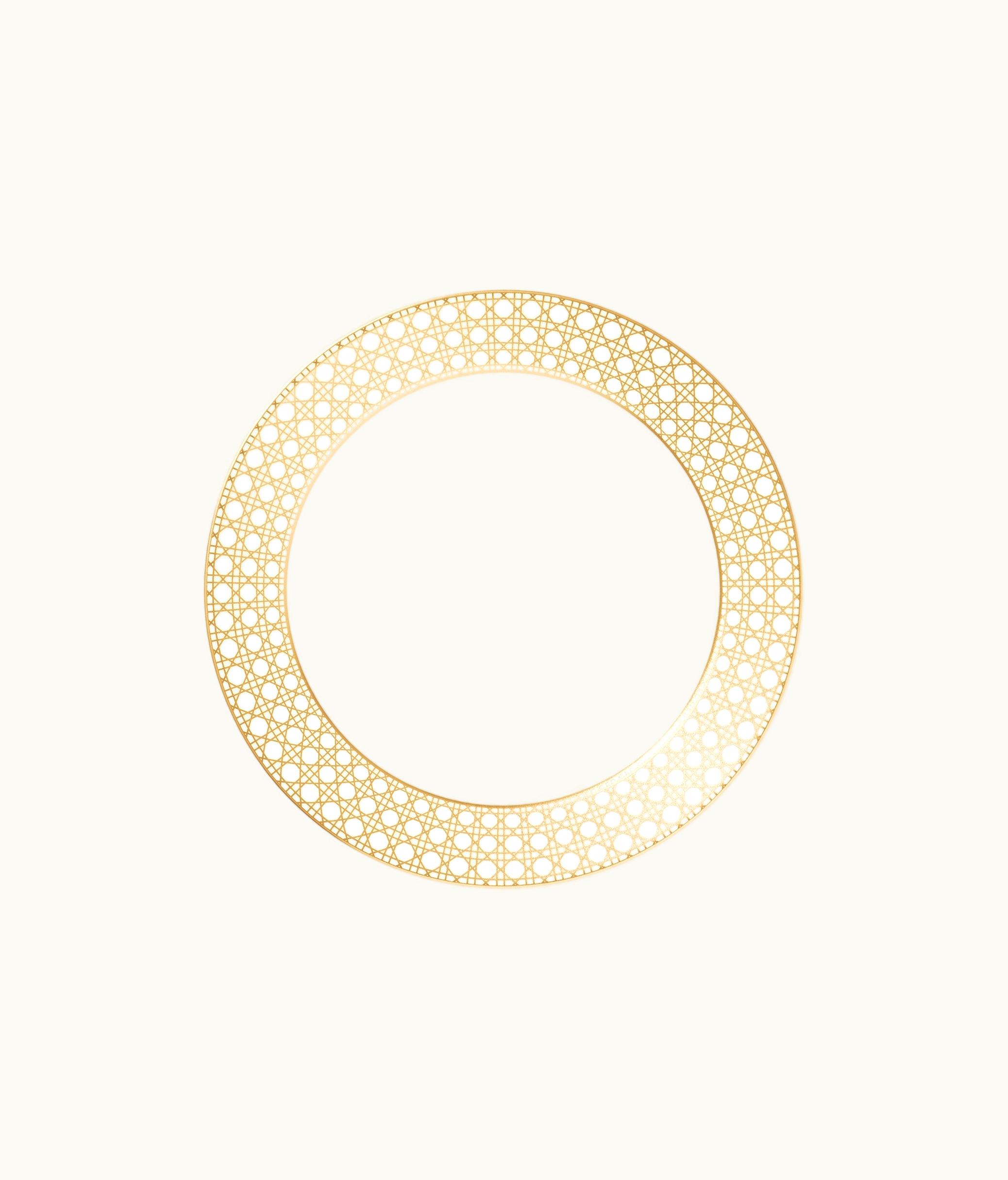 Dior Dior Dessert Plate - Gold-Tone Cannage Montaigne