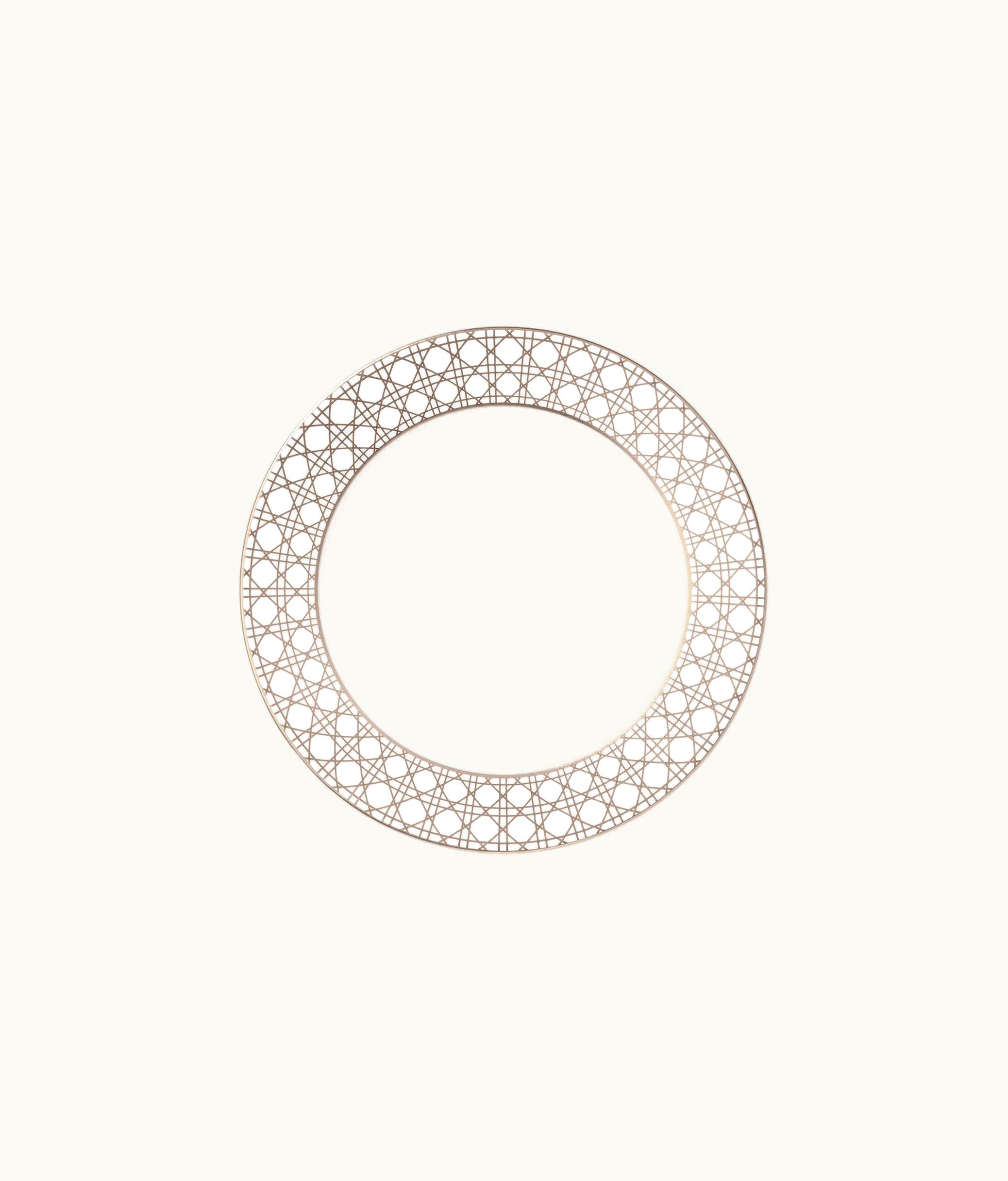 Dior Dior Side Plate - White And Beige Cannage Montaigne