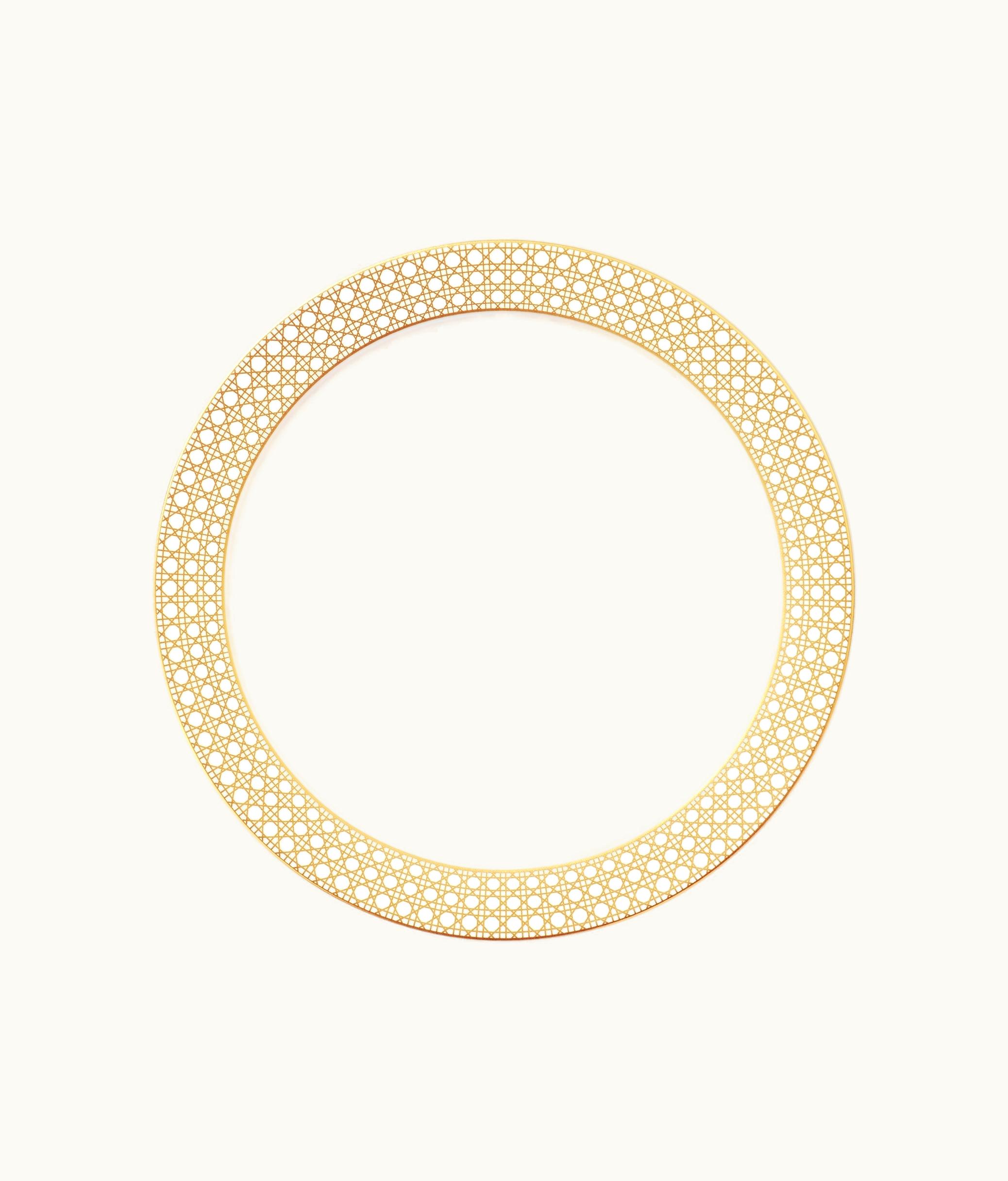 Dior Dior Deep Round Platter - Gold-Tone Cannage Montaigne