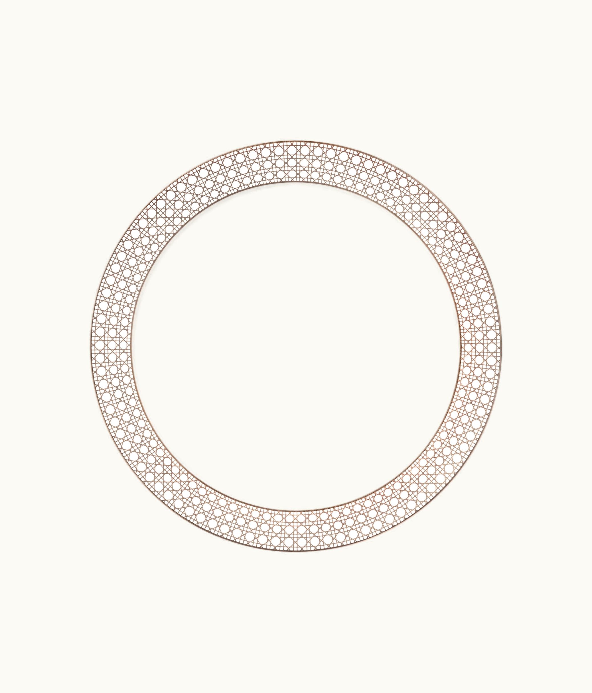 Dior Dior Deep Round Platter - Platinum Cannage Montaigne
