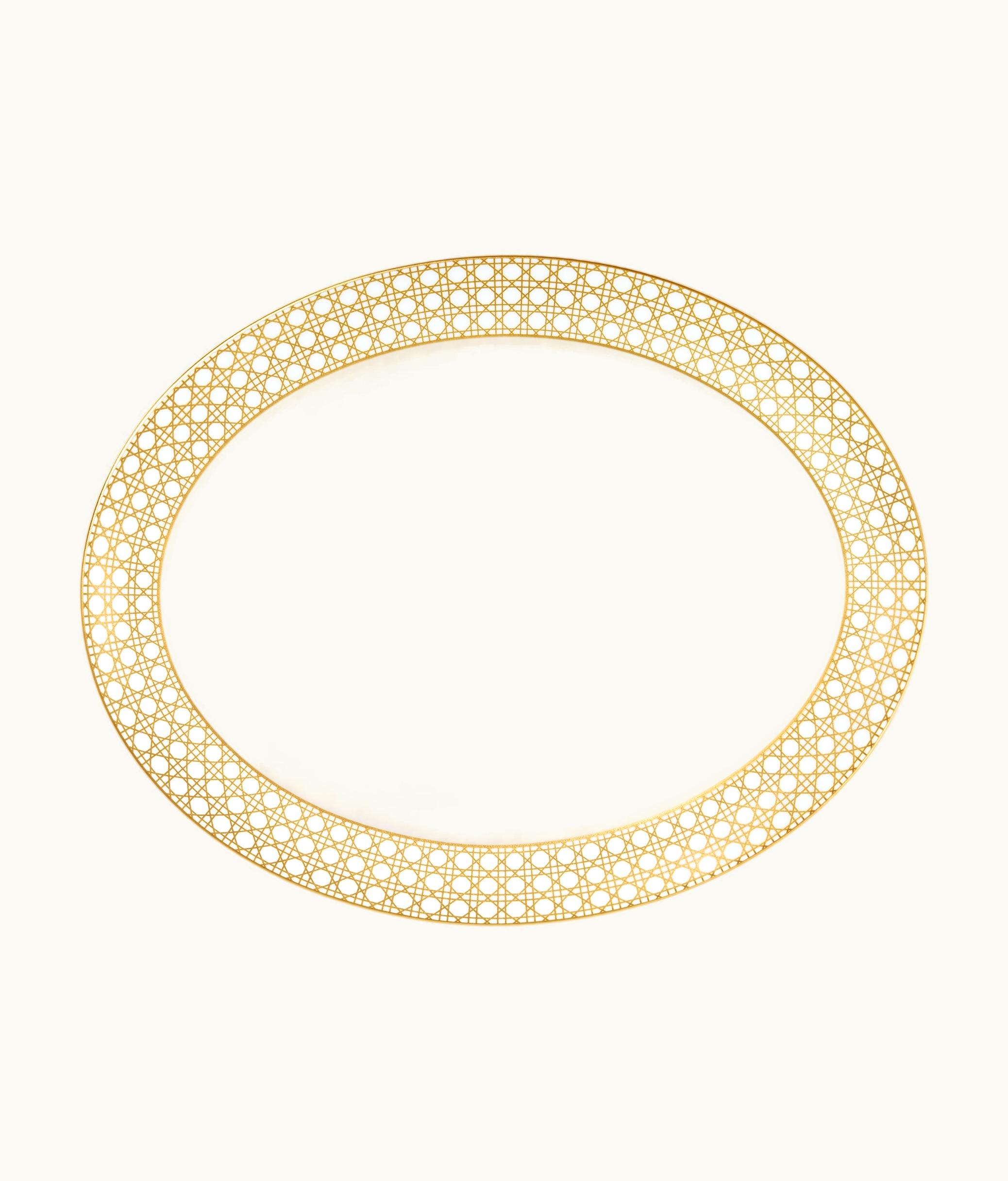 Dior Dior Oval Platter - Gold-Tone Cannage Montaigne