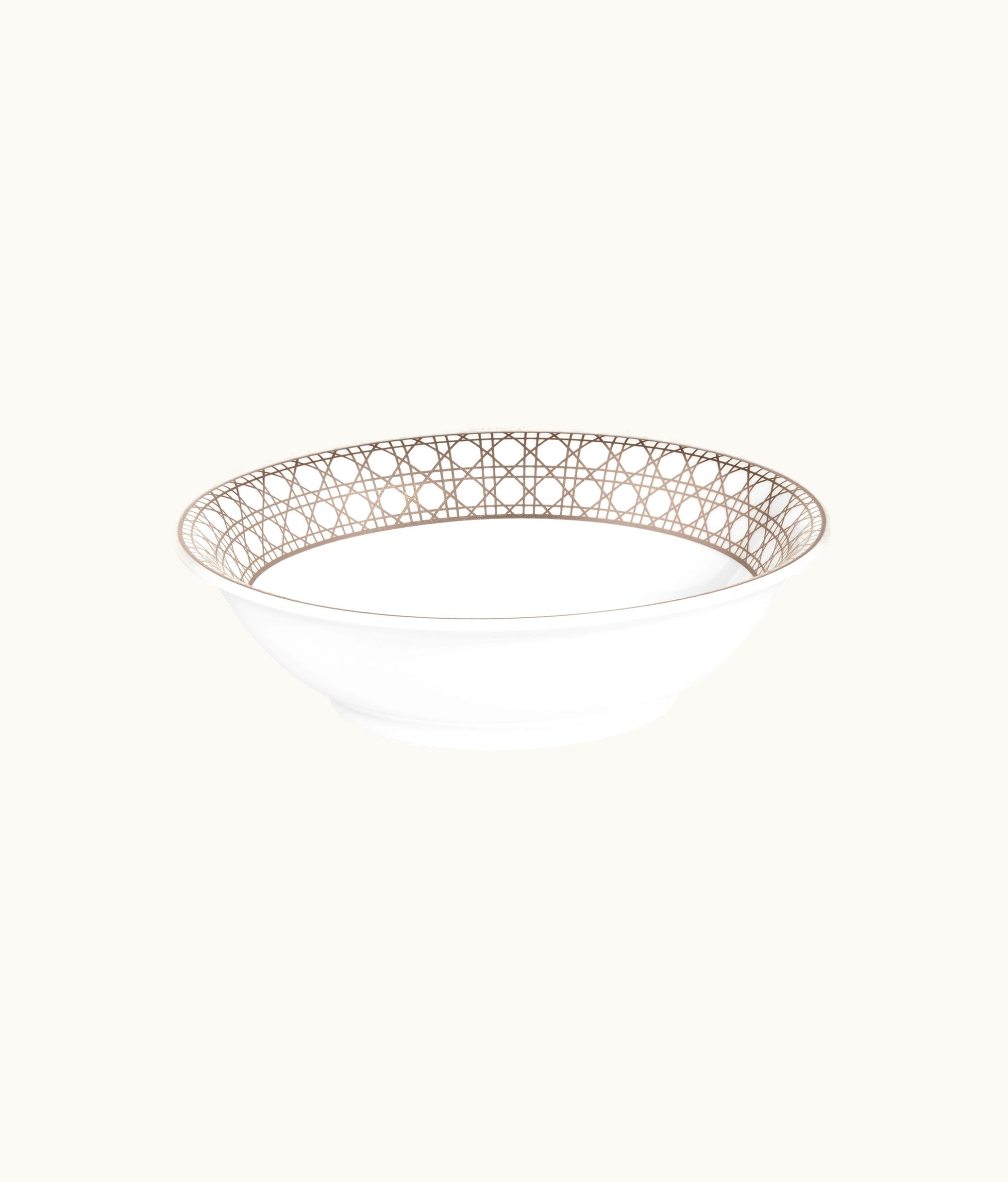 Dior Dior Cereal Bowl - White And Beige Cannage Montaigne