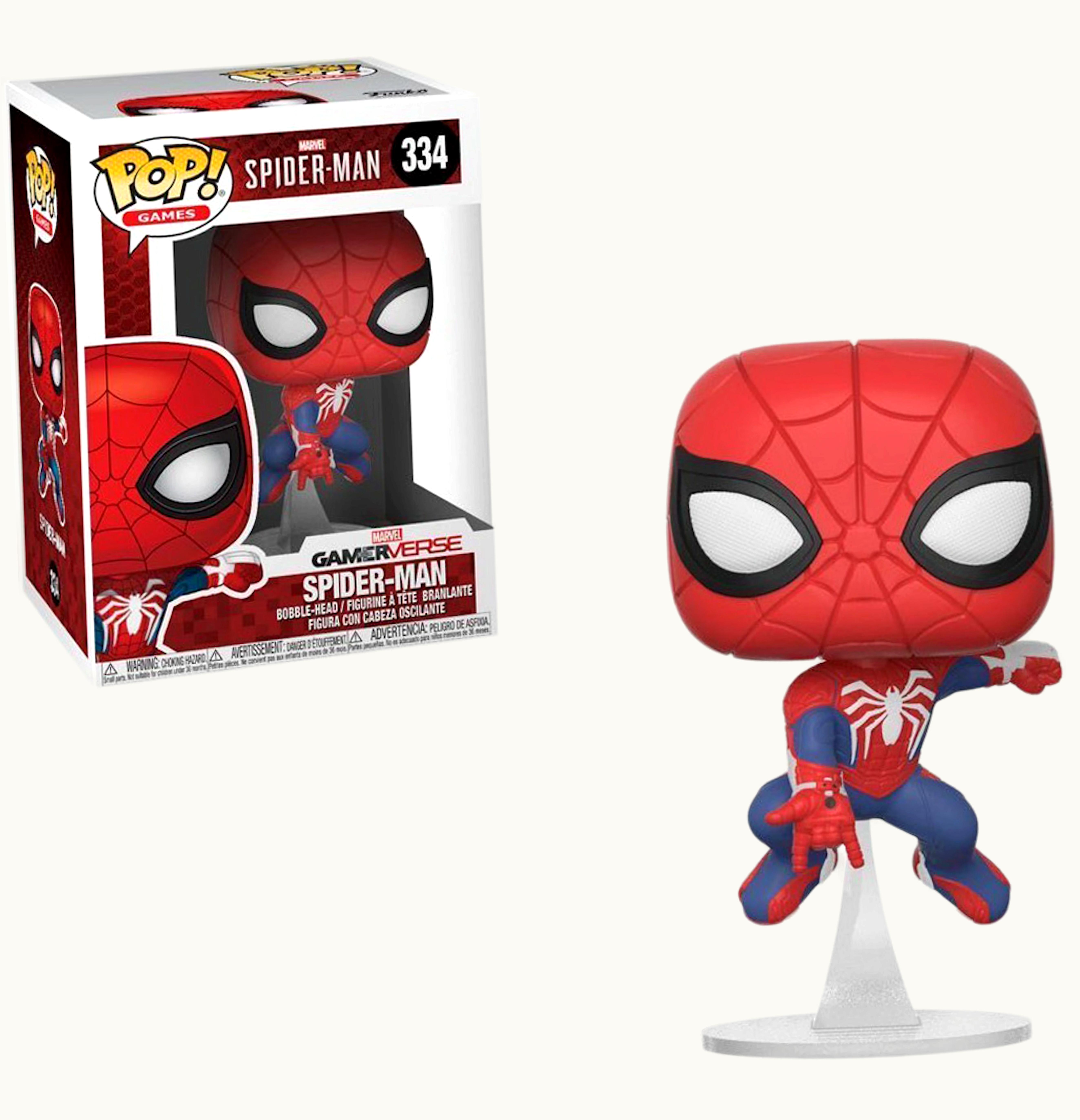 Funko Funko Pop Games Spider Man Spider Man Bobble Head 334