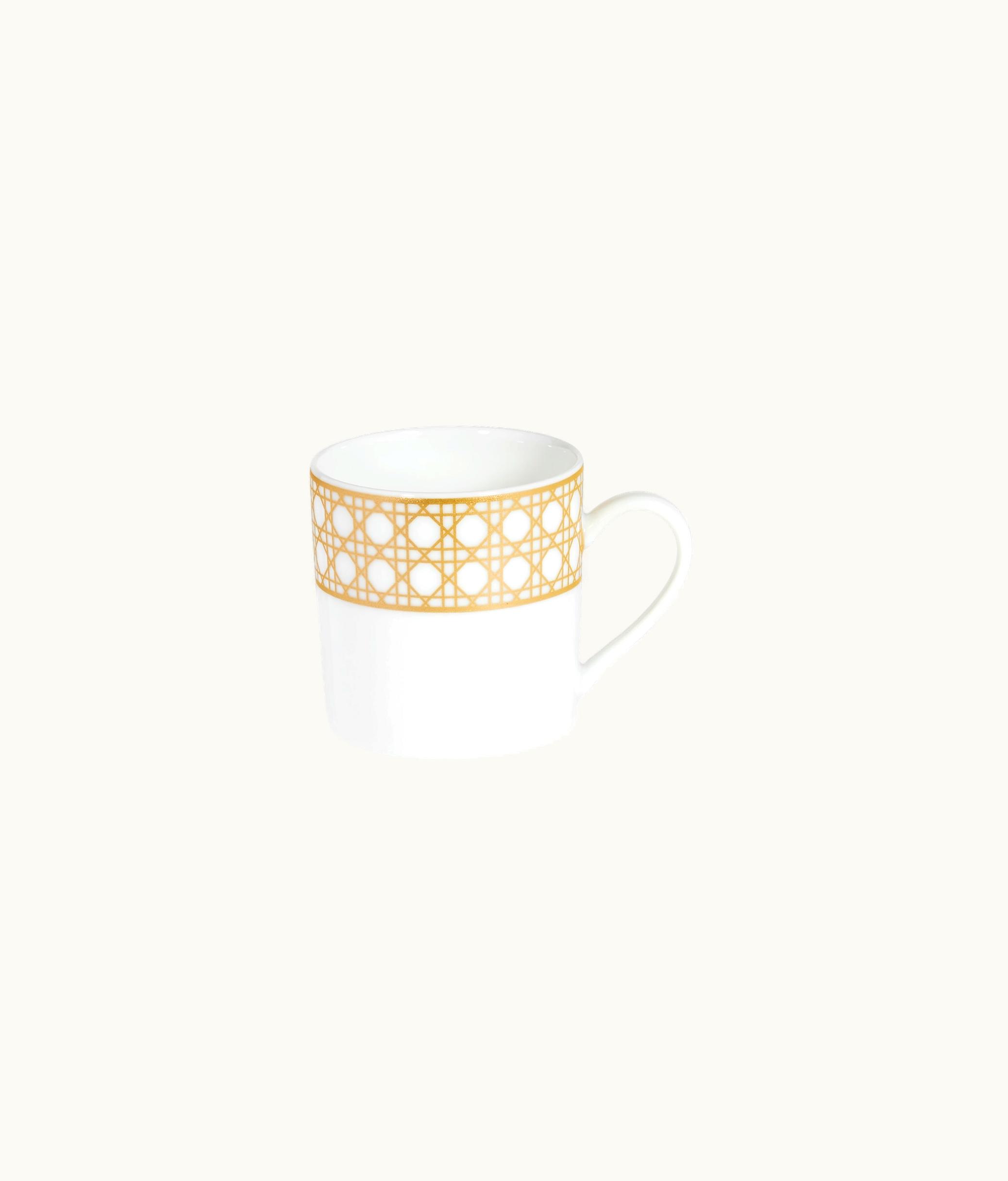 Dior Dior Coffee Cup - Gold-Tone Cannage Montaigne