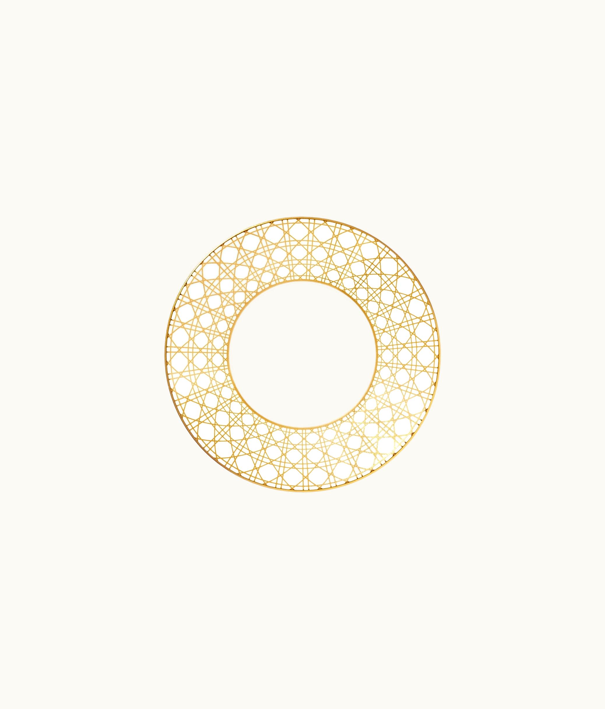 Dior Dior Teacup Saucer - Gold-Tone Cannage Montaigne