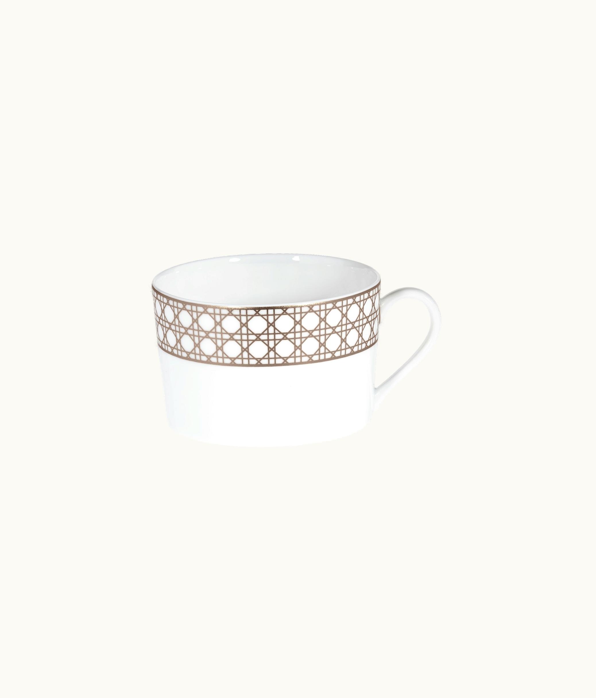Dior Dior Breakfast Cup - White And Beige Cannage Montaigne