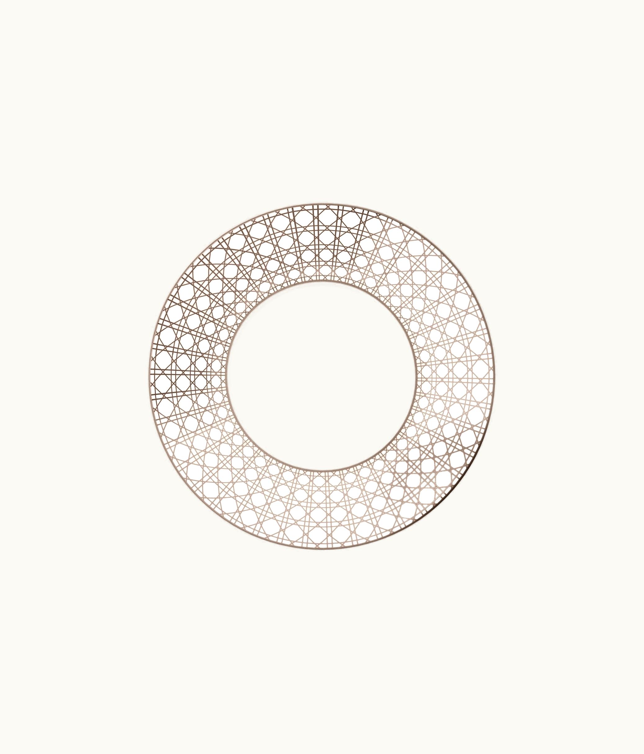 Dior Dior Breakfast Saucer - White And Beige Cannage Montaigne