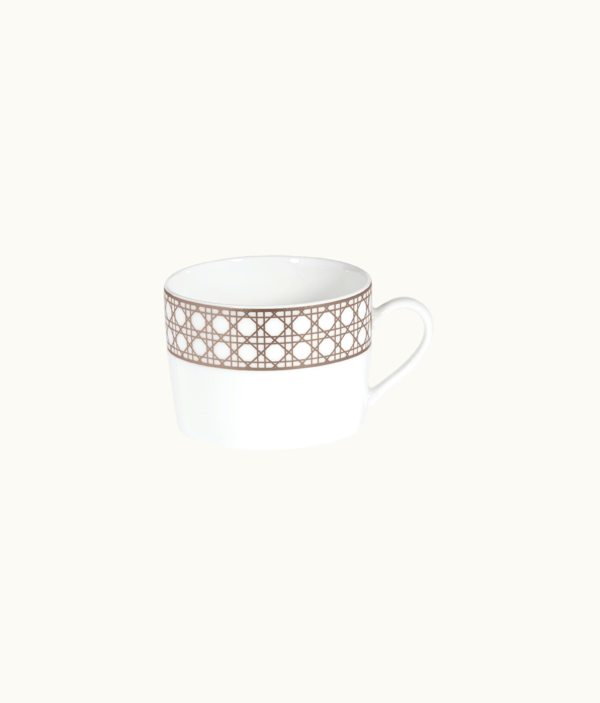Dior Dior Teacup - White And Beige Cannage Montaigne