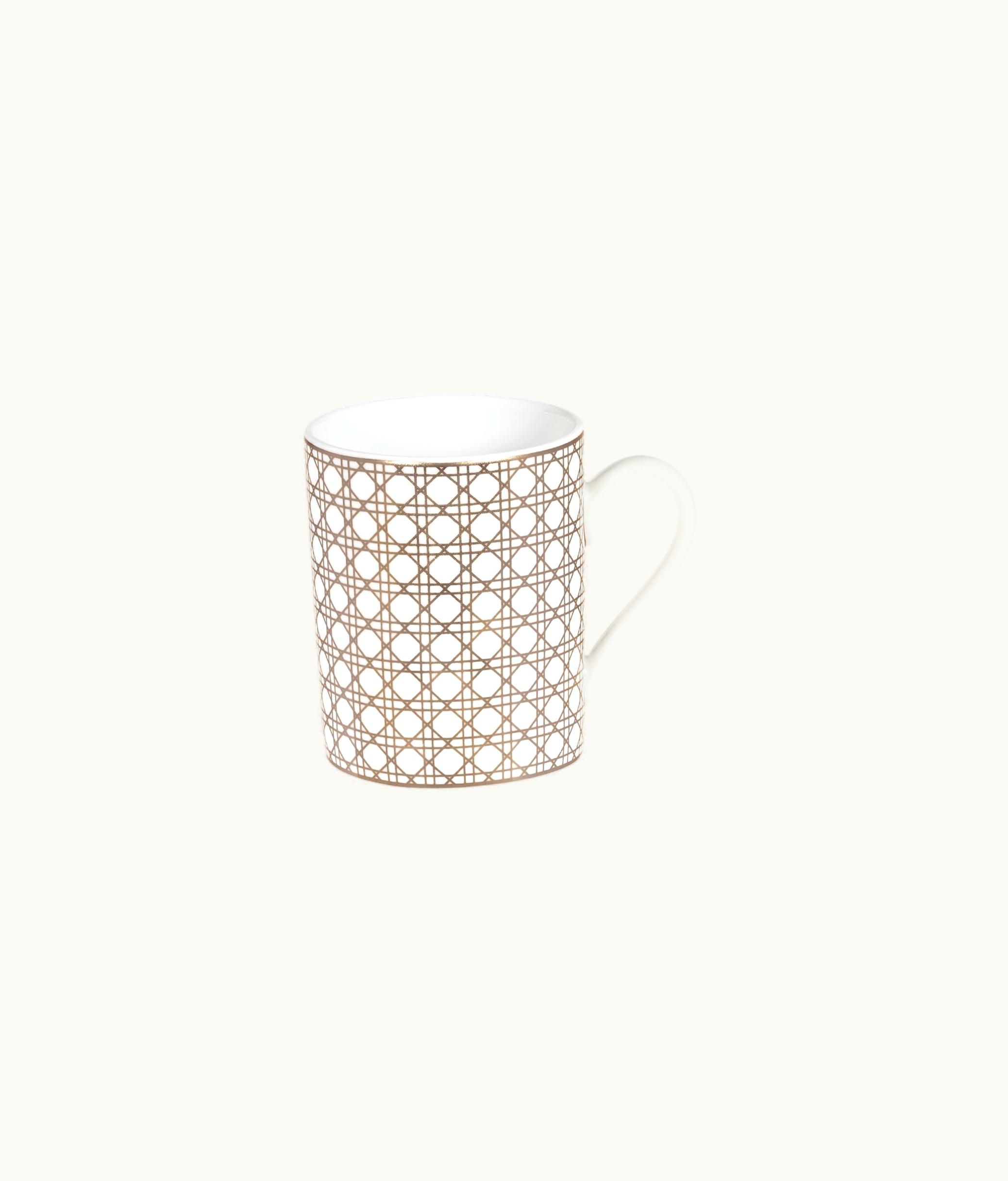 Dior Dior Mug - White And Beige Cannage Montaigne
